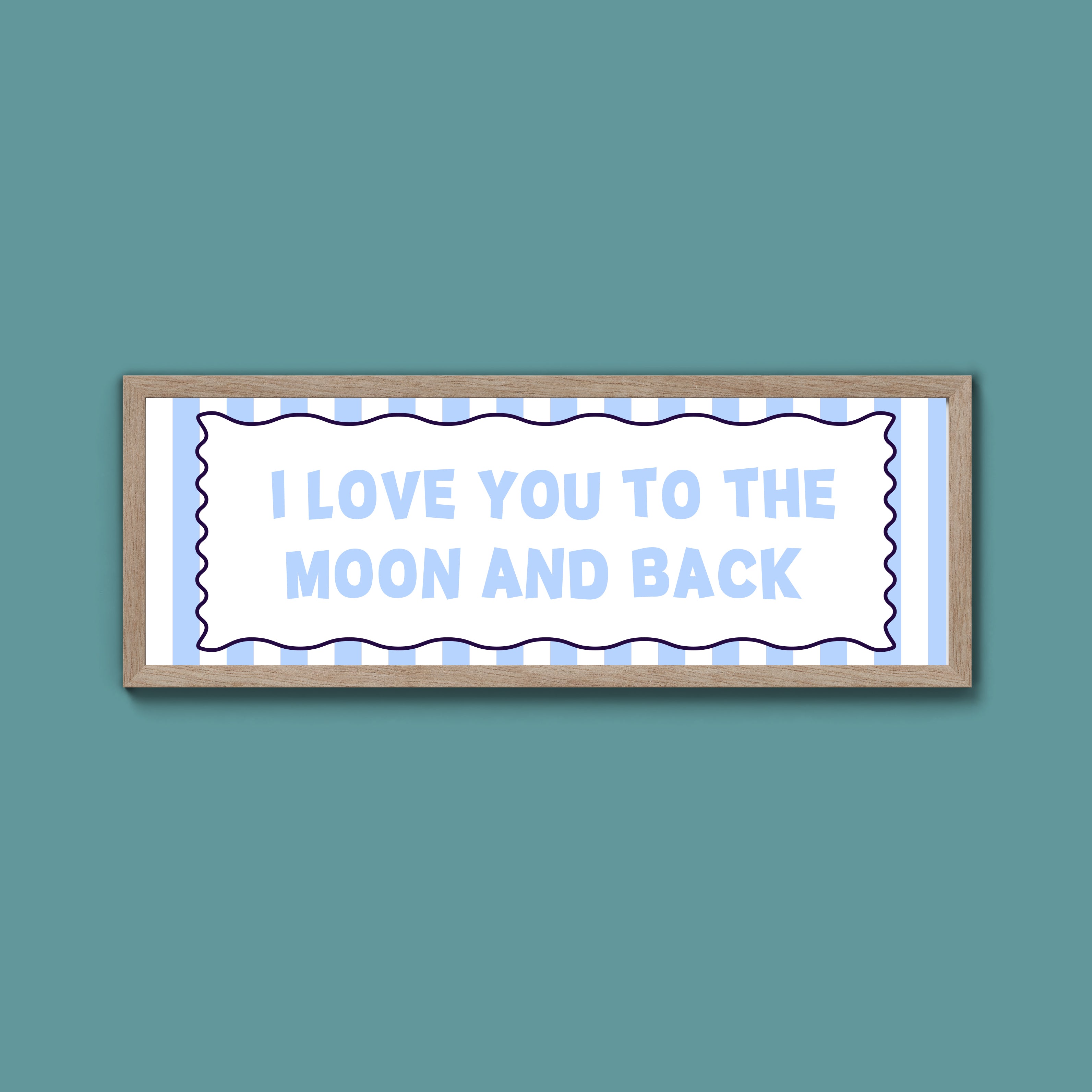 I Love You To The Moon And Back Framed Print