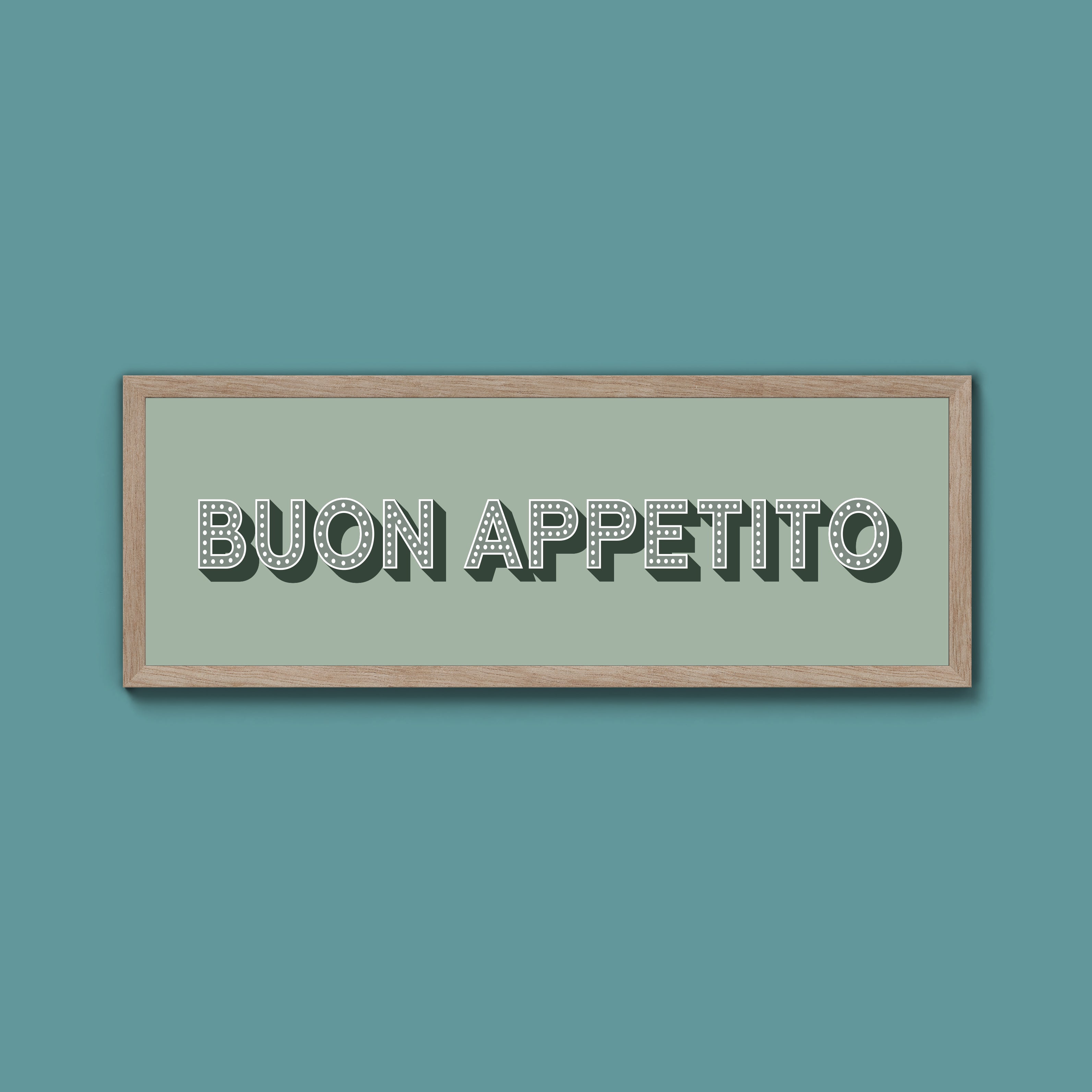 Buon Appetito Framed Print (New Style)