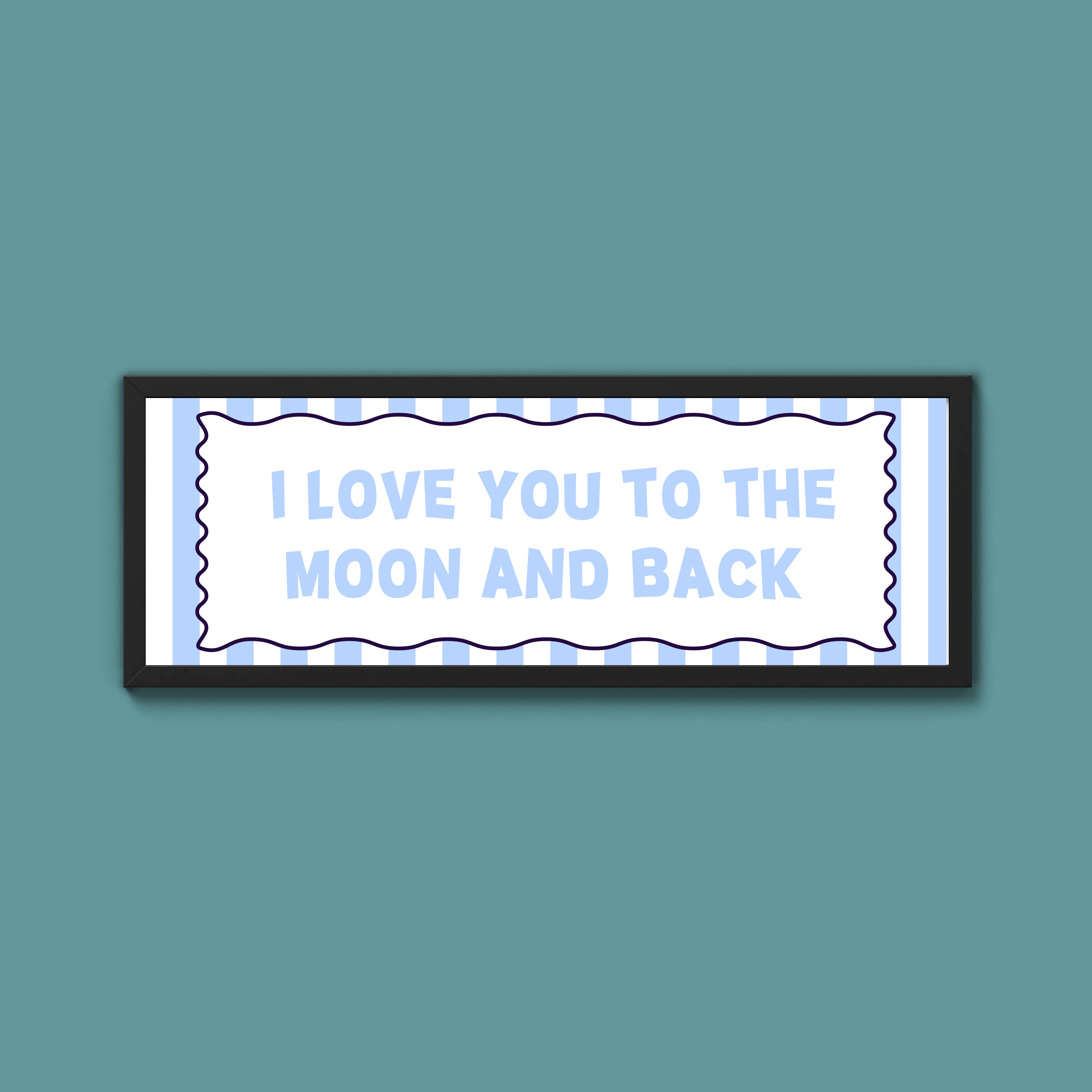 I Love You To The Moon And Back Framed Print