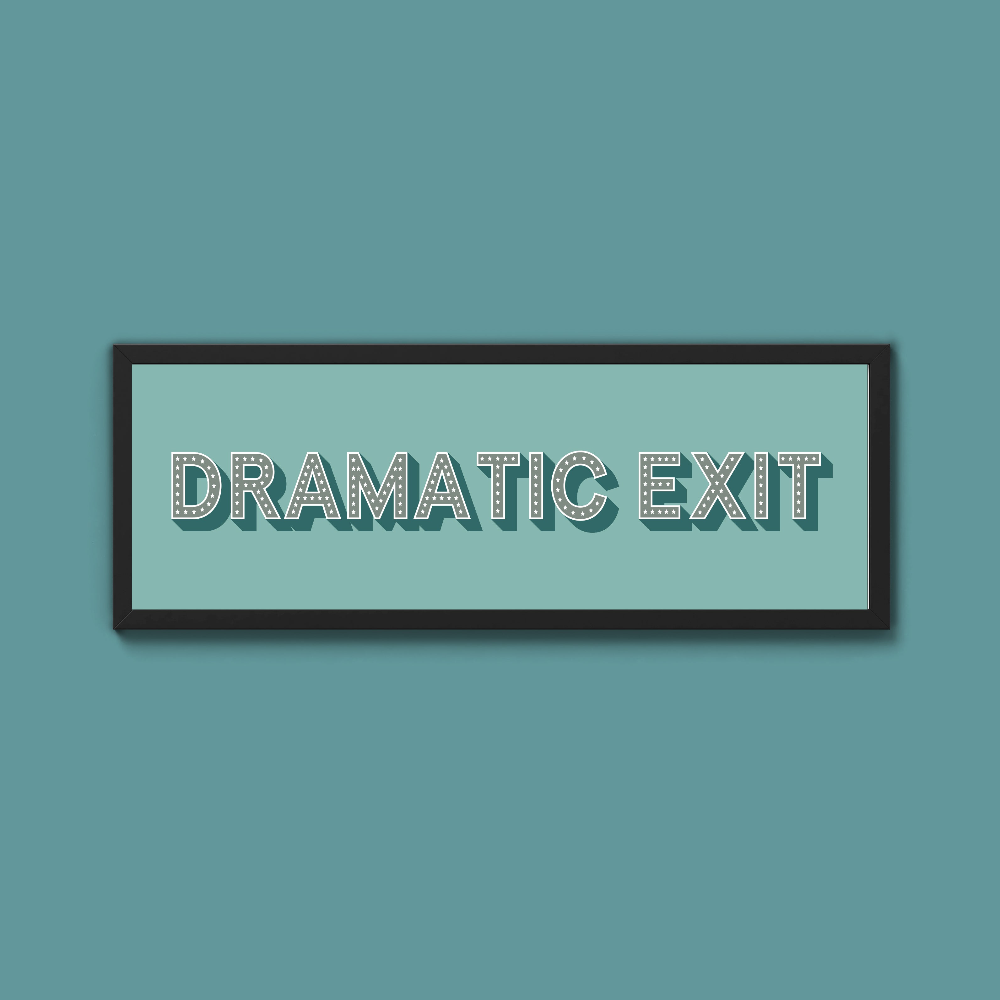 Dramatic Exit Framed Print