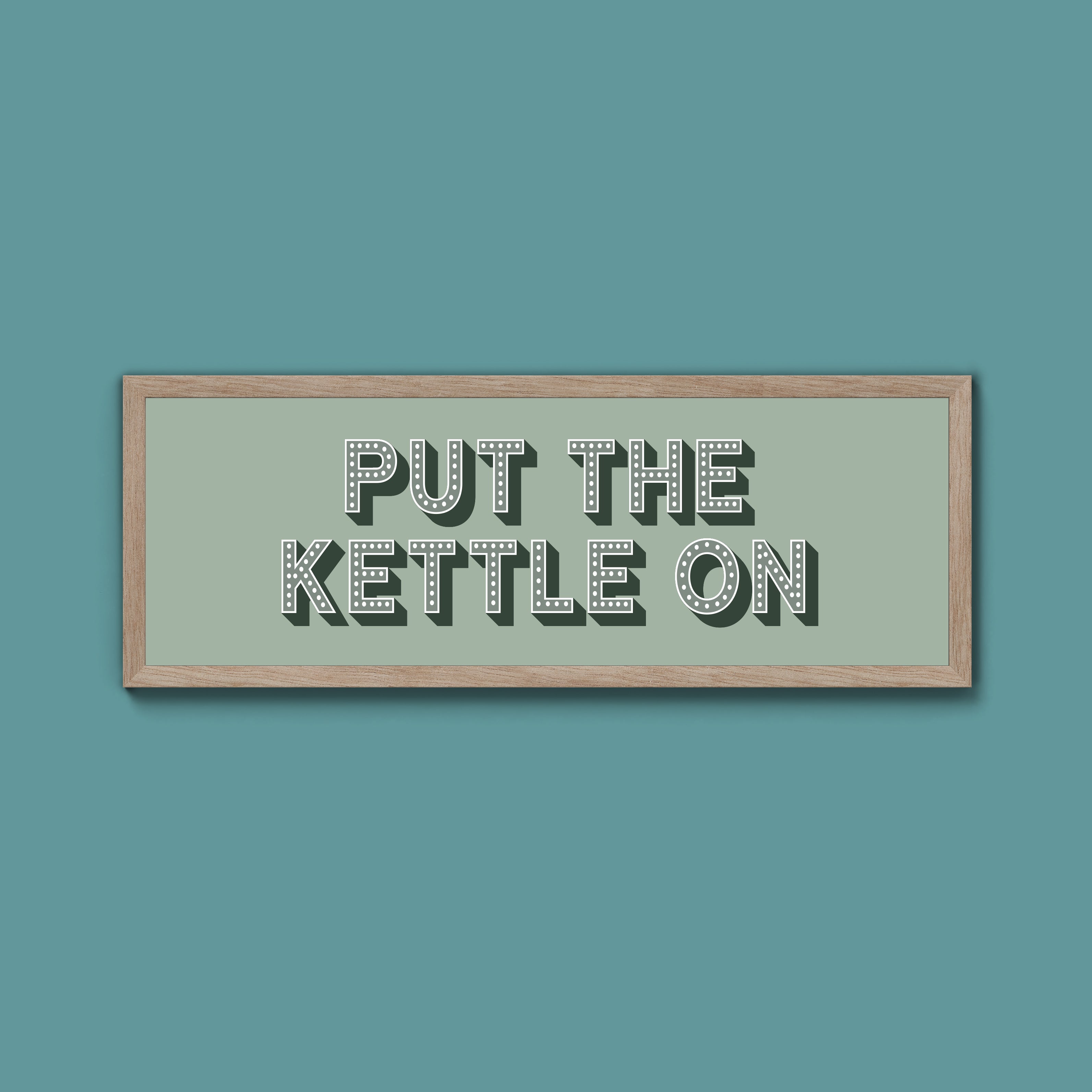 Put the Kettle On Framed Print (New Style)