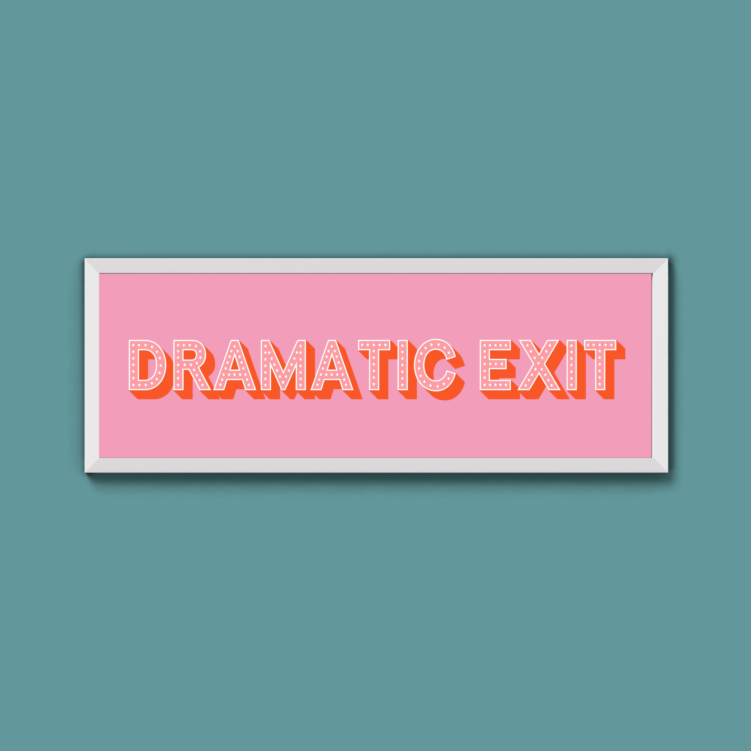 Dramatic Exit Framed Print