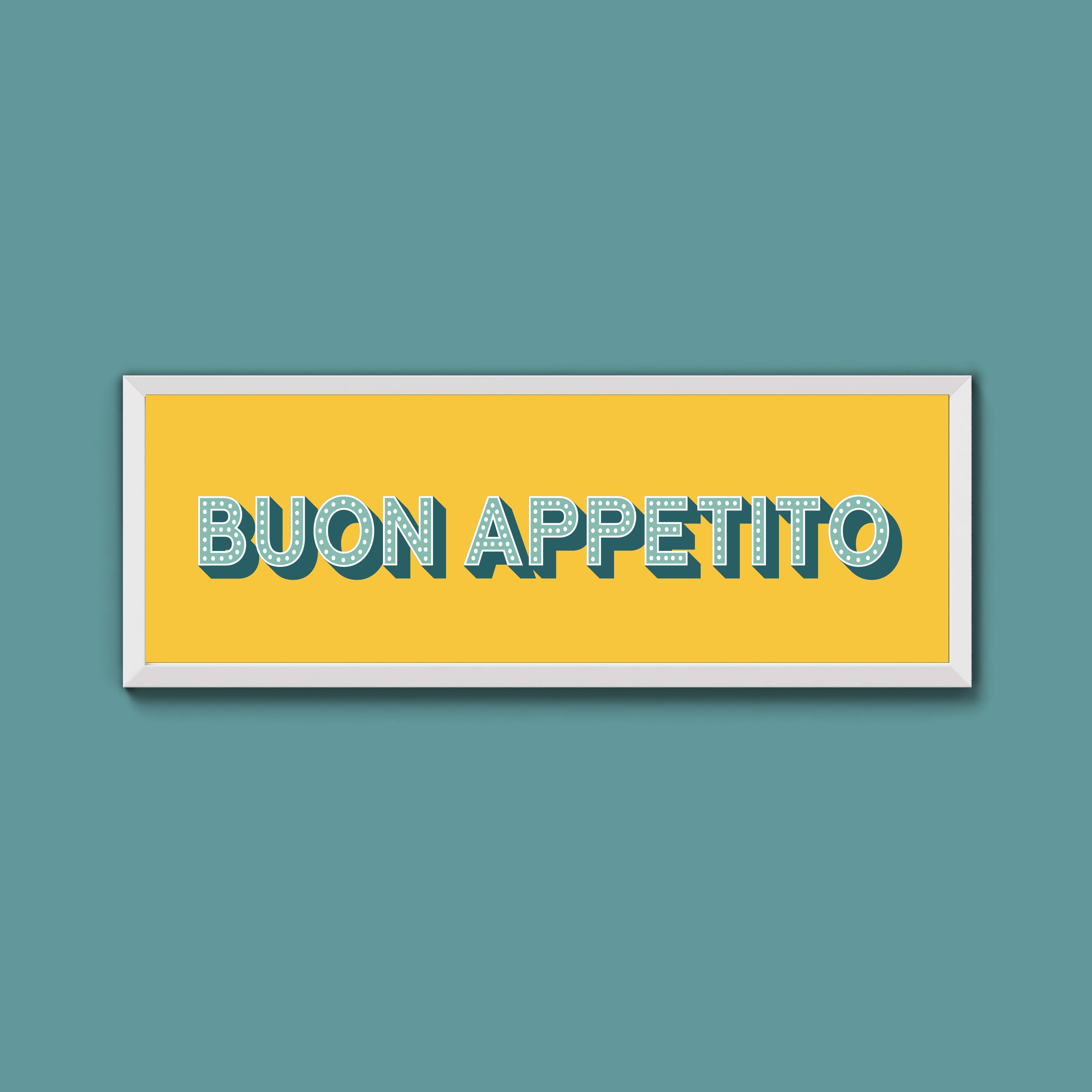 Buon Appetito Framed Print (New Style)