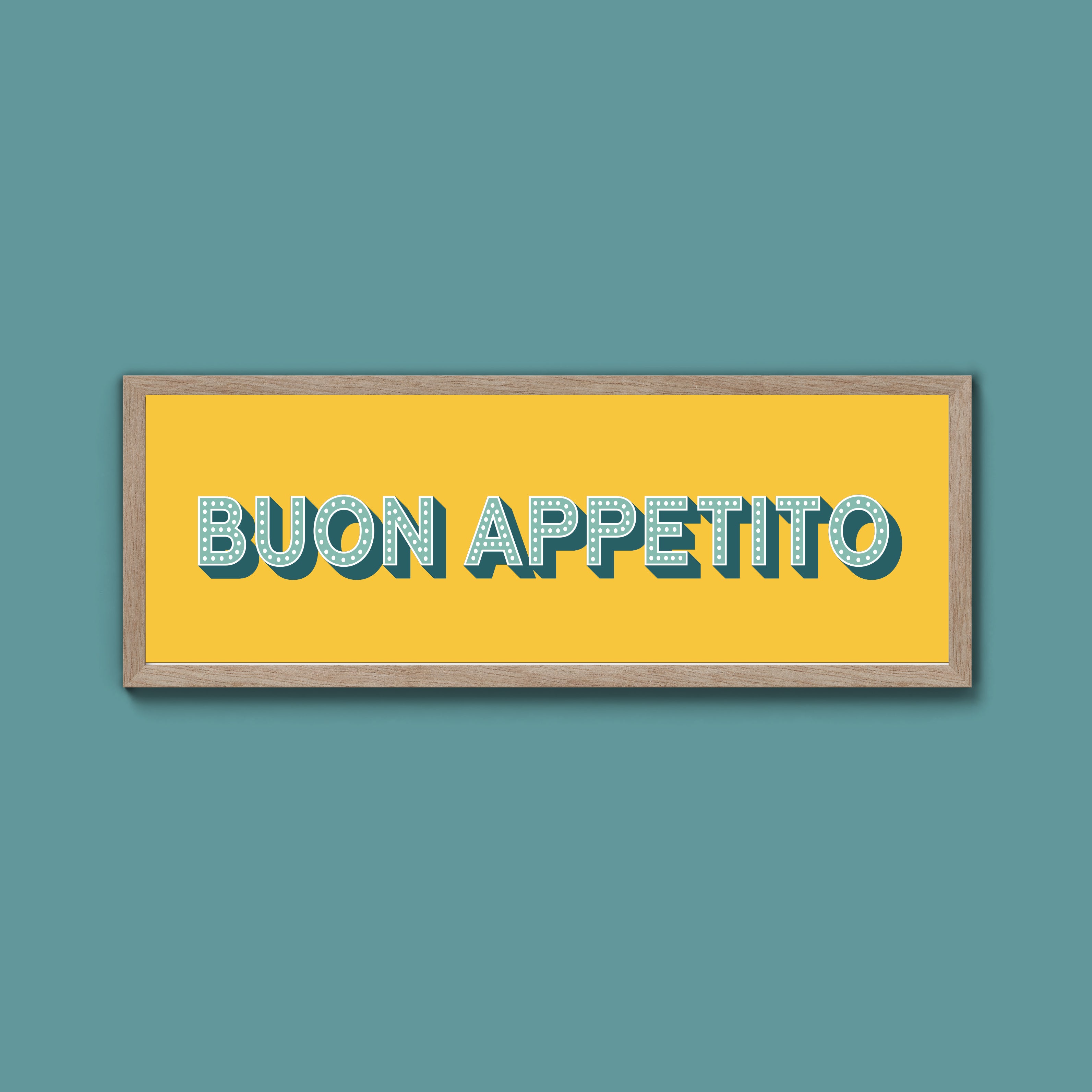 Buon Appetito Framed Print (New Style)