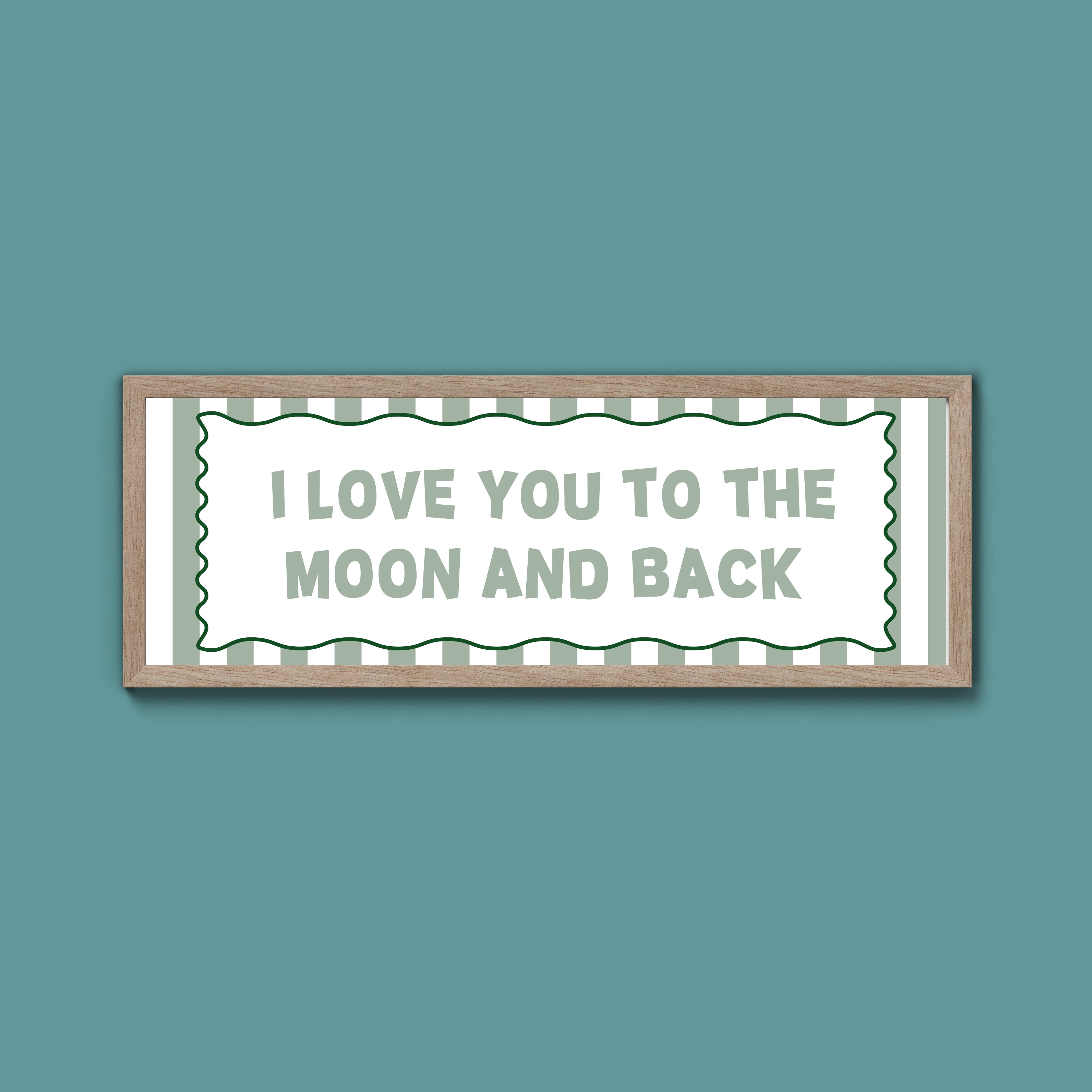 I Love You To The Moon And Back Framed Print