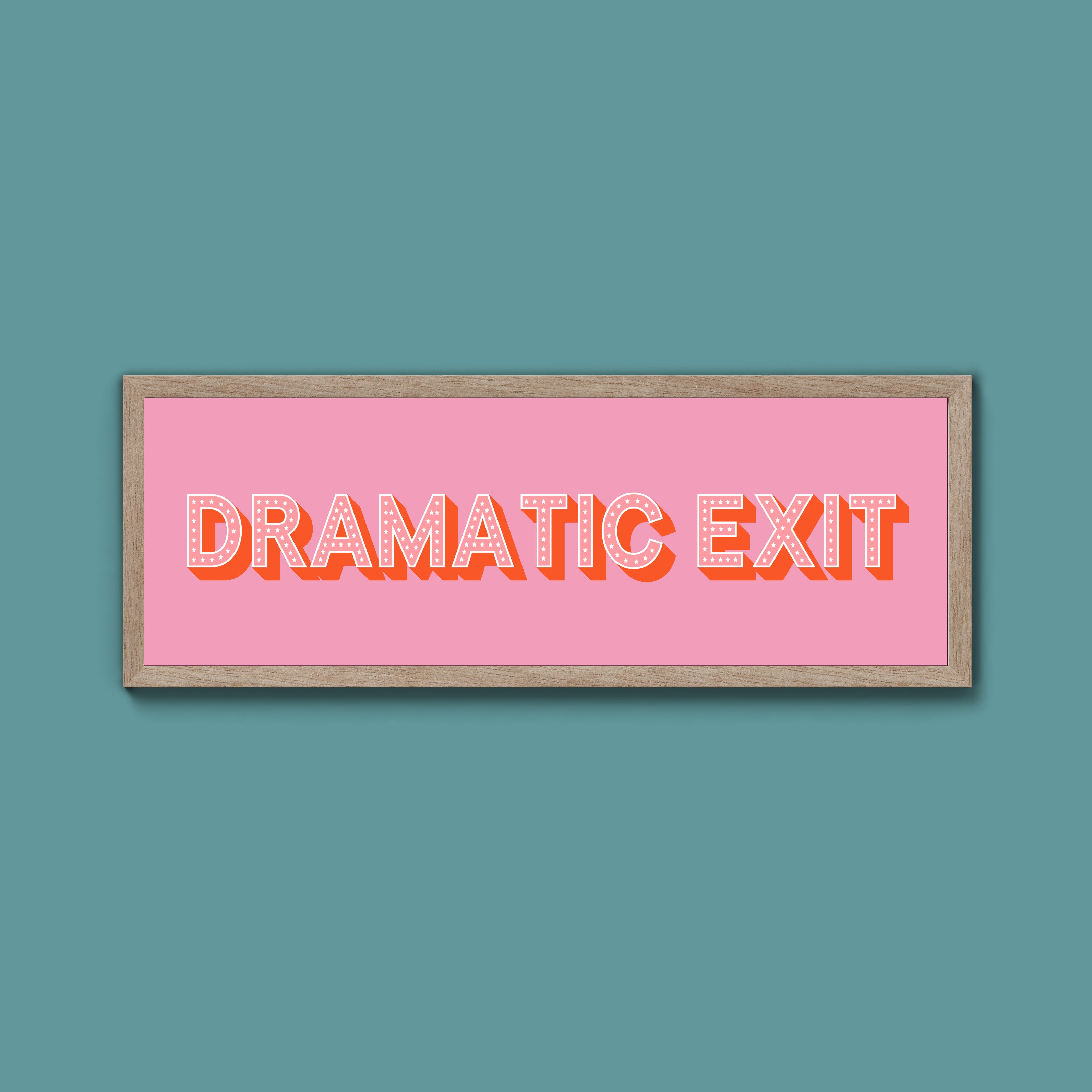 Dramatic Exit Framed Print