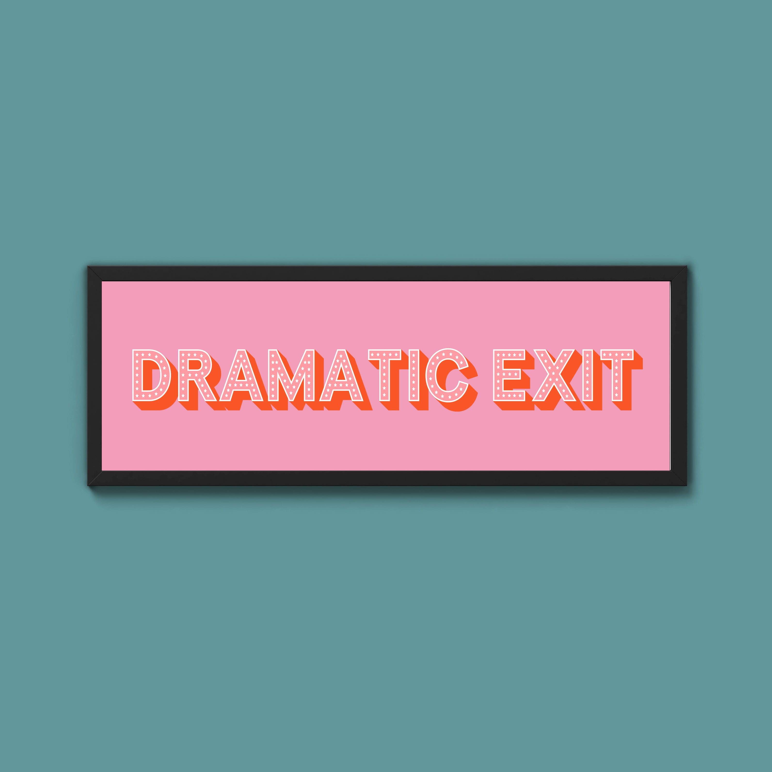 Dramatic Exit Framed Print