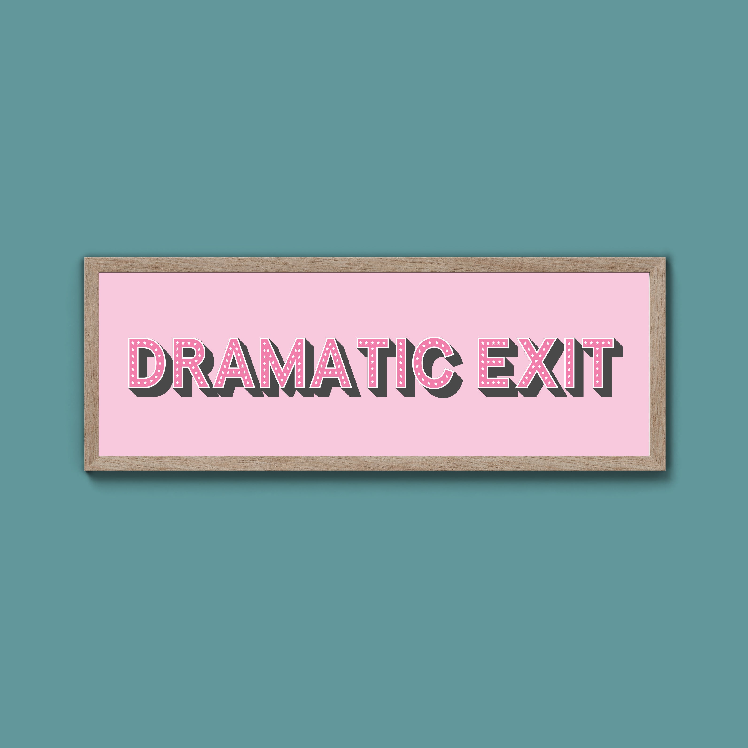 Dramatic Exit Framed Print