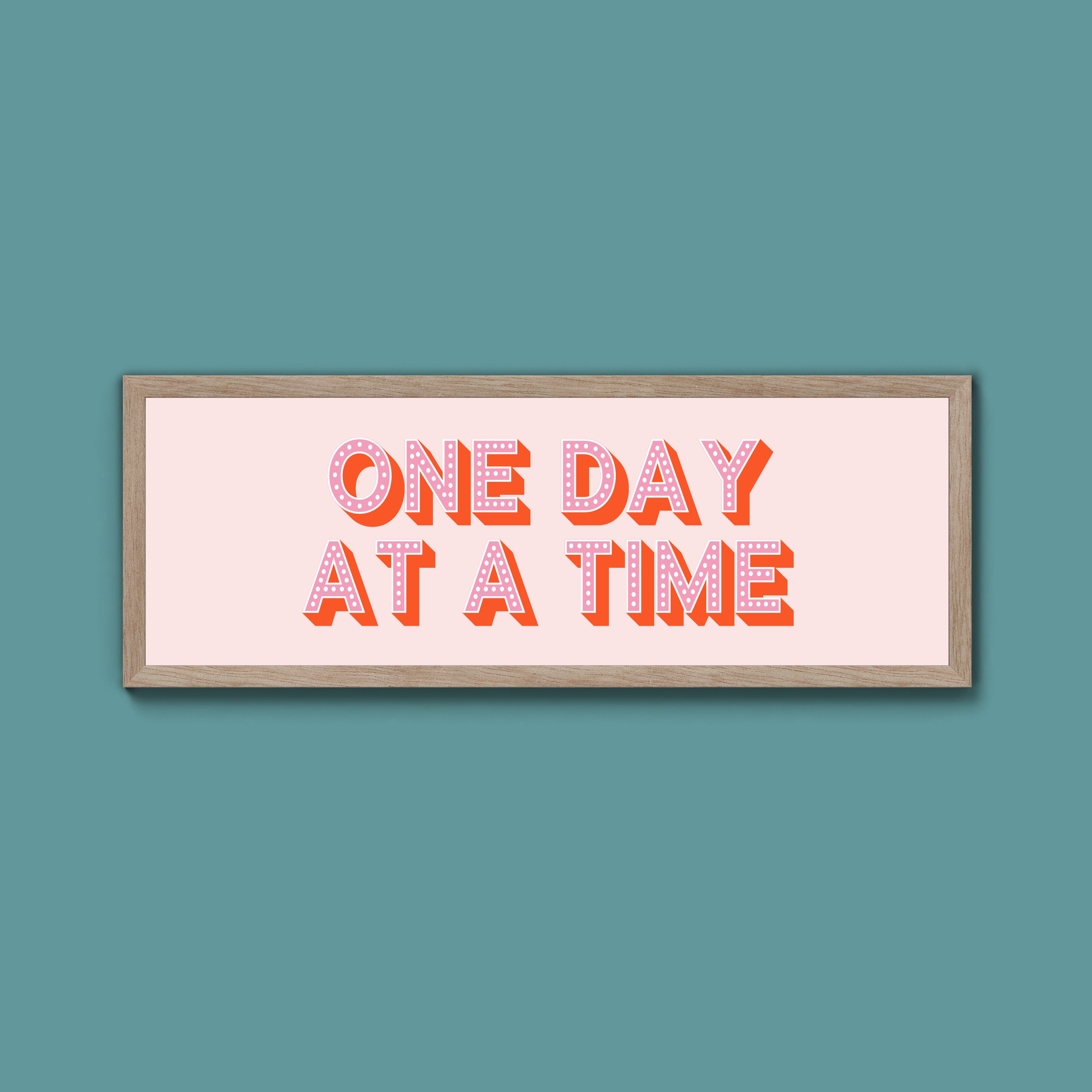 One Day At A Time Framed Print (New Style)