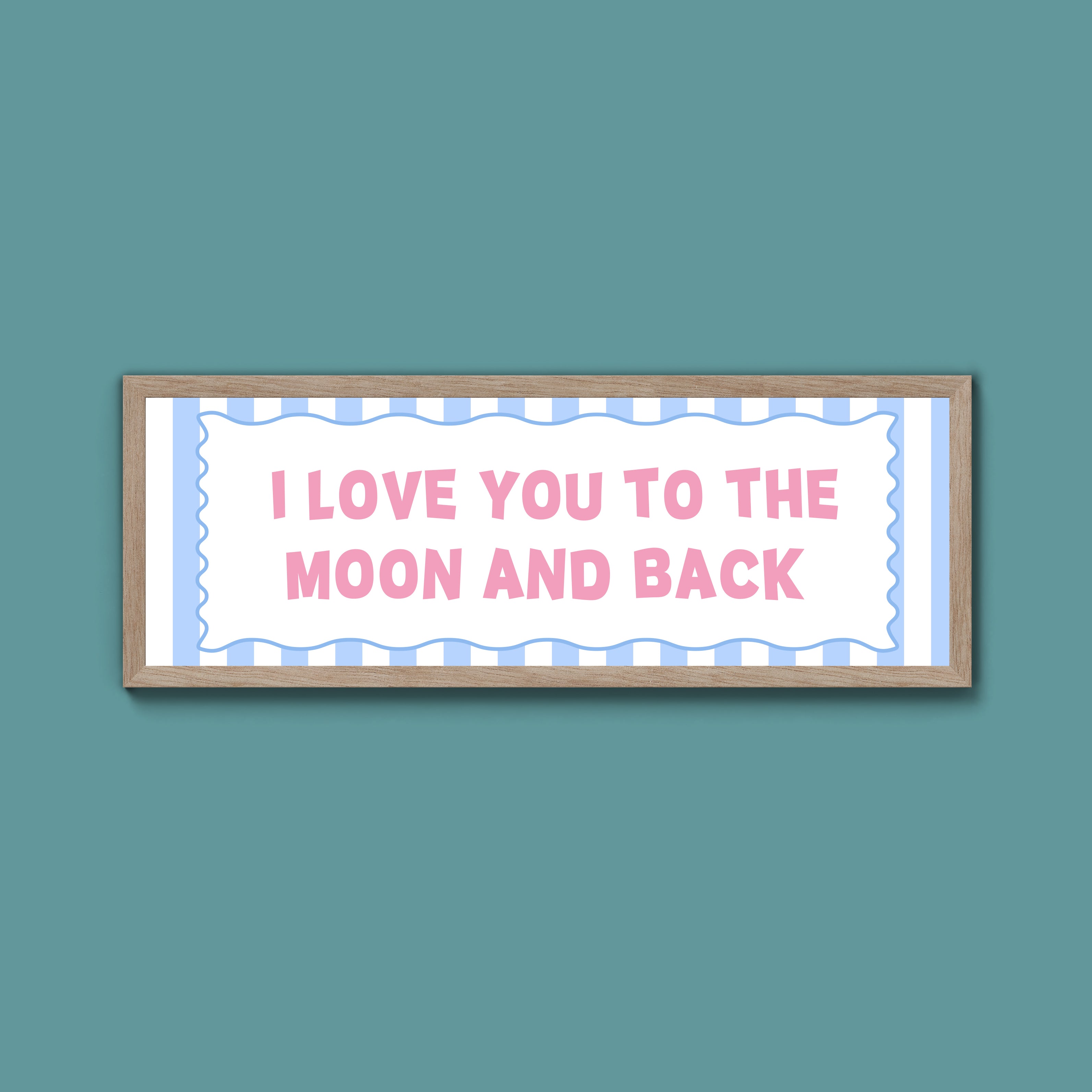 I Love You To The Moon And Back Framed Print