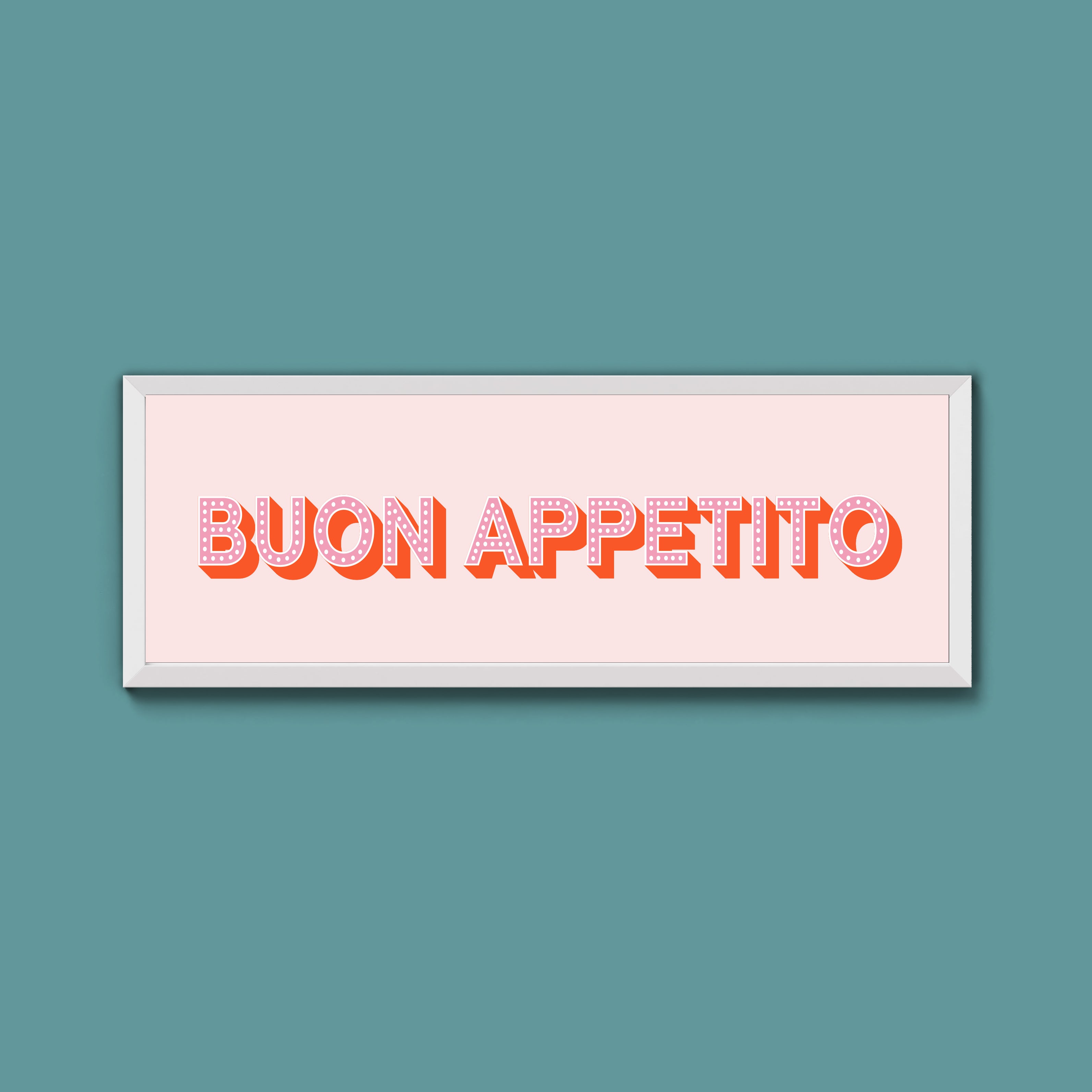Buon Appetito Framed Print (New Style)