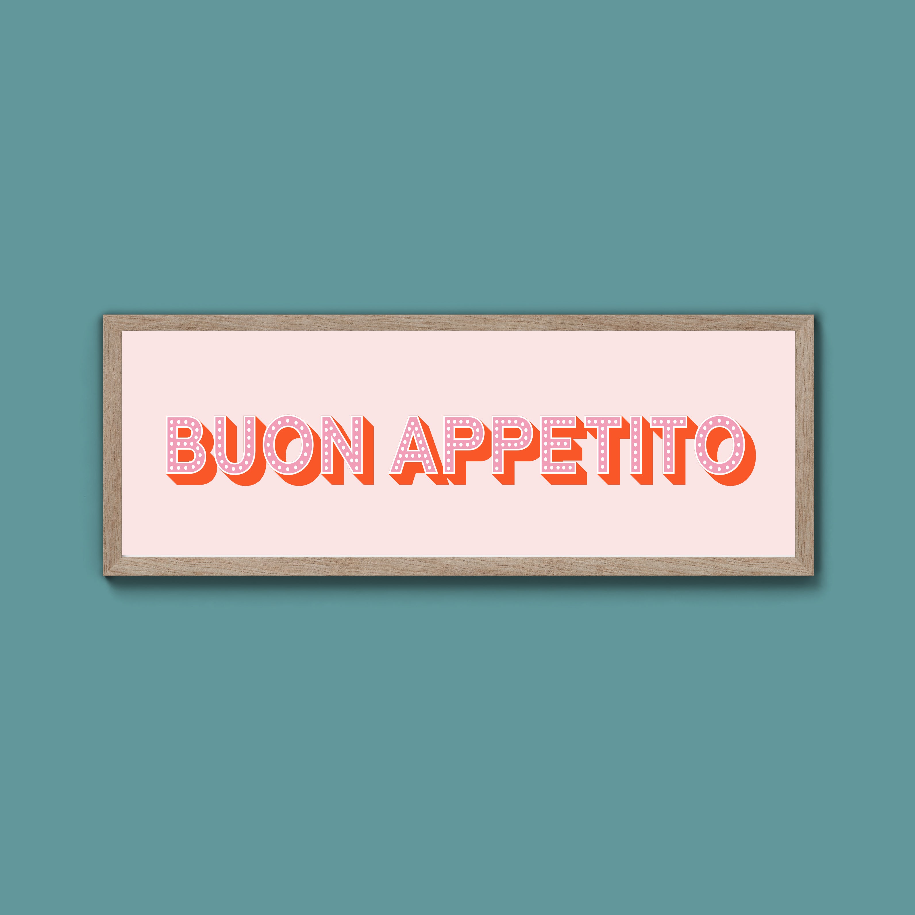 Buon Appetito Framed Print (New Style)