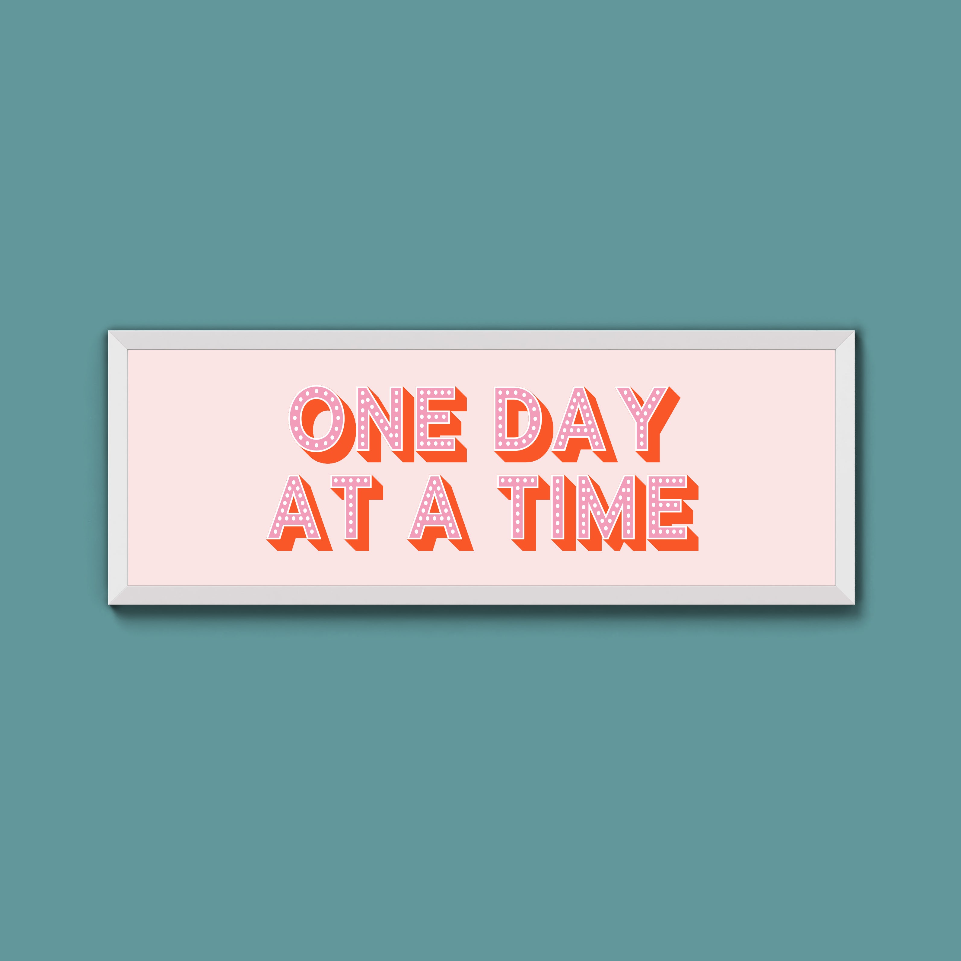 One Day At A Time Framed Print (New Style)