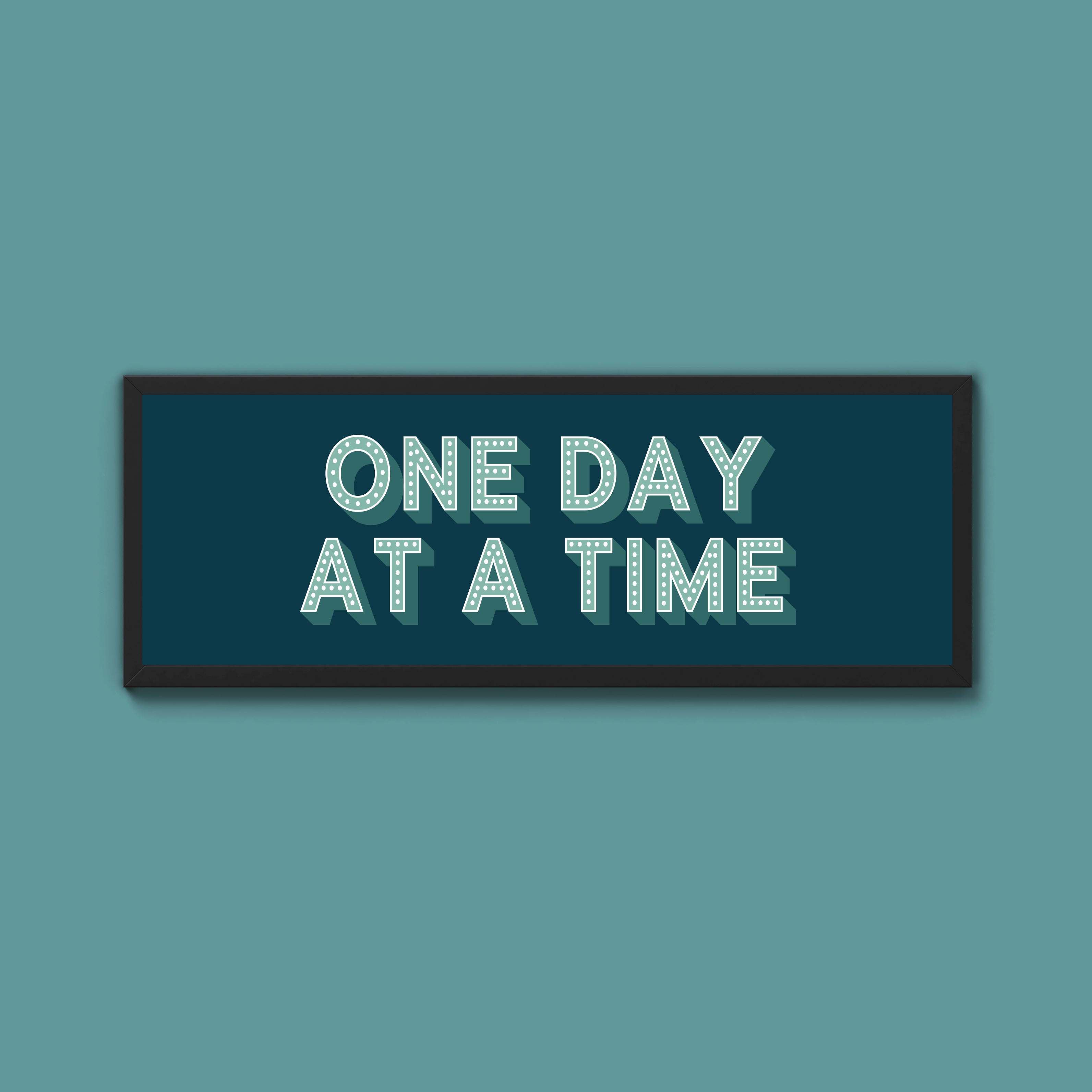 One Day At A Time Framed Print (New Style)