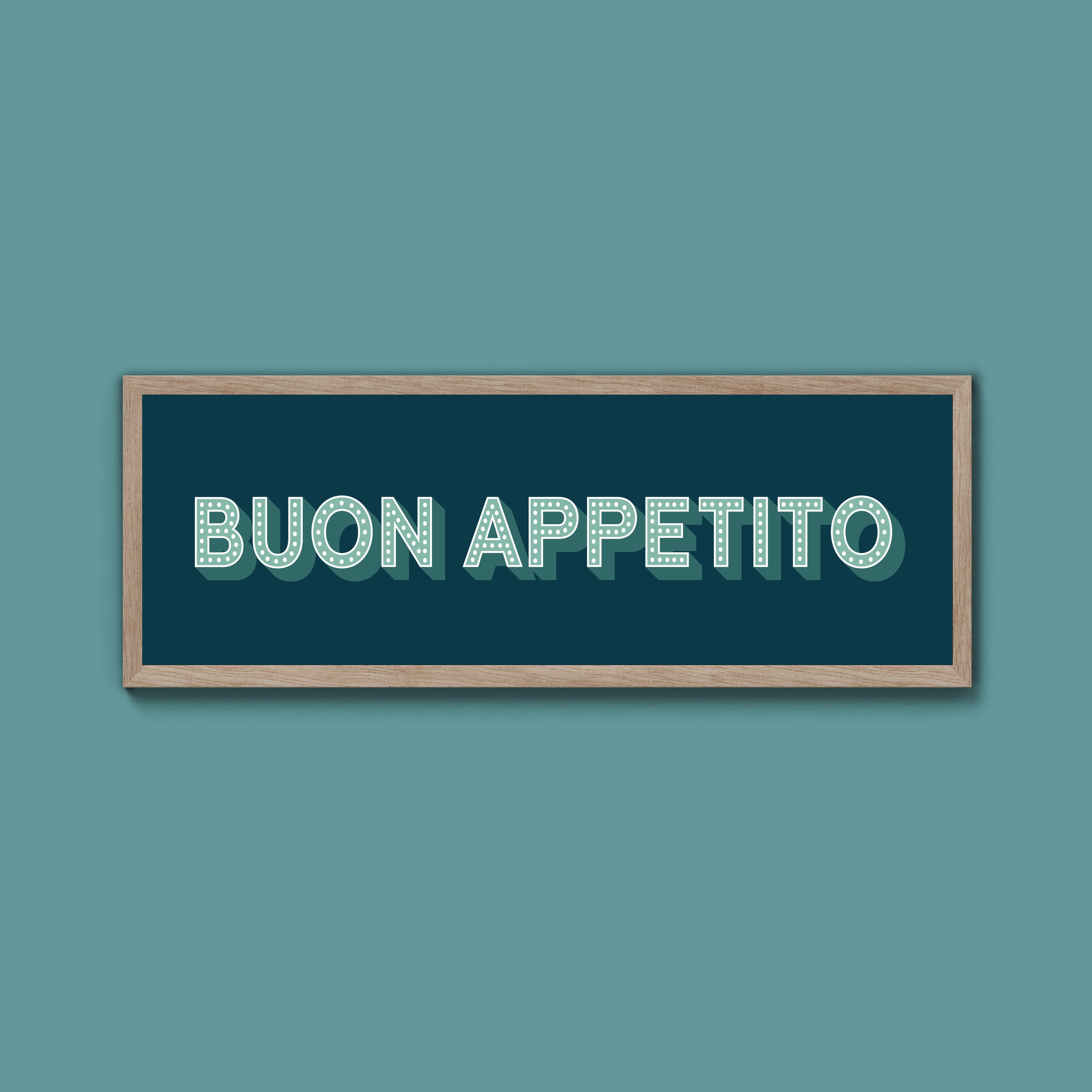 Buon Appetito Framed Print (New Style)