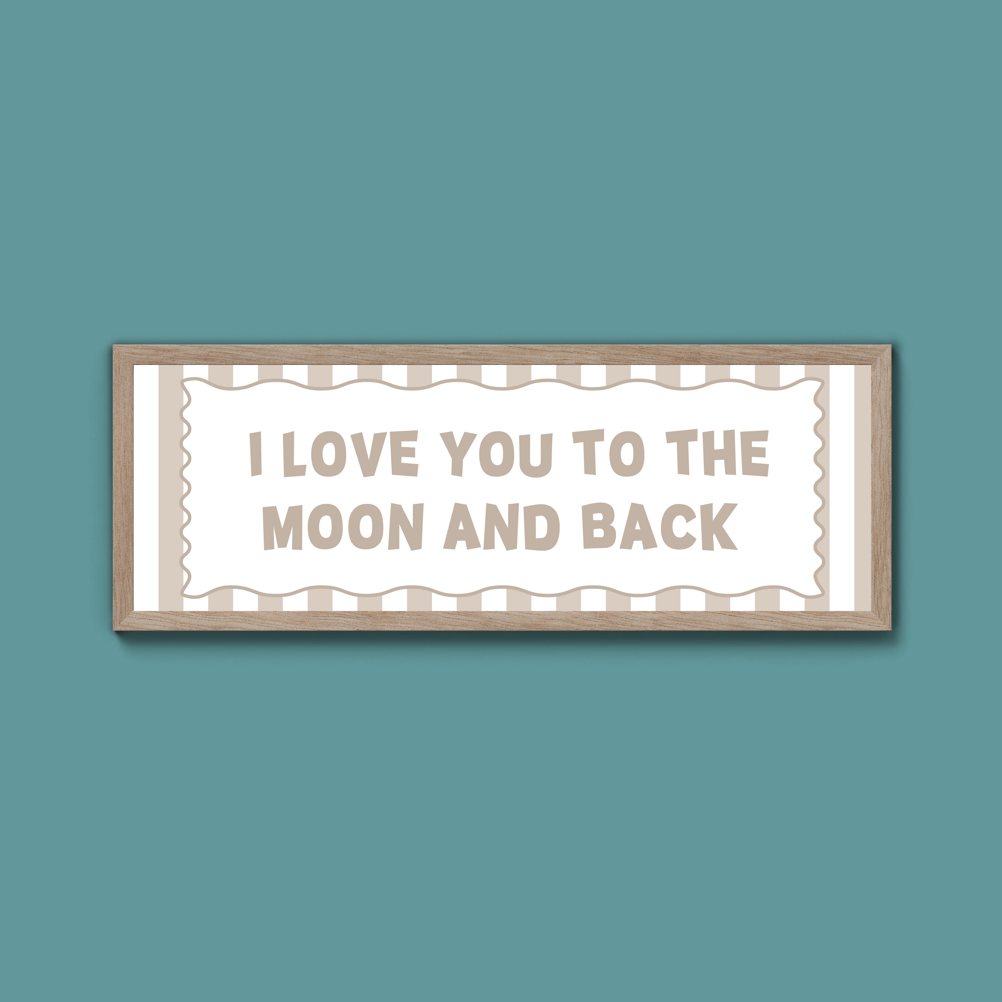 I Love You To The Moon And Back Framed Print