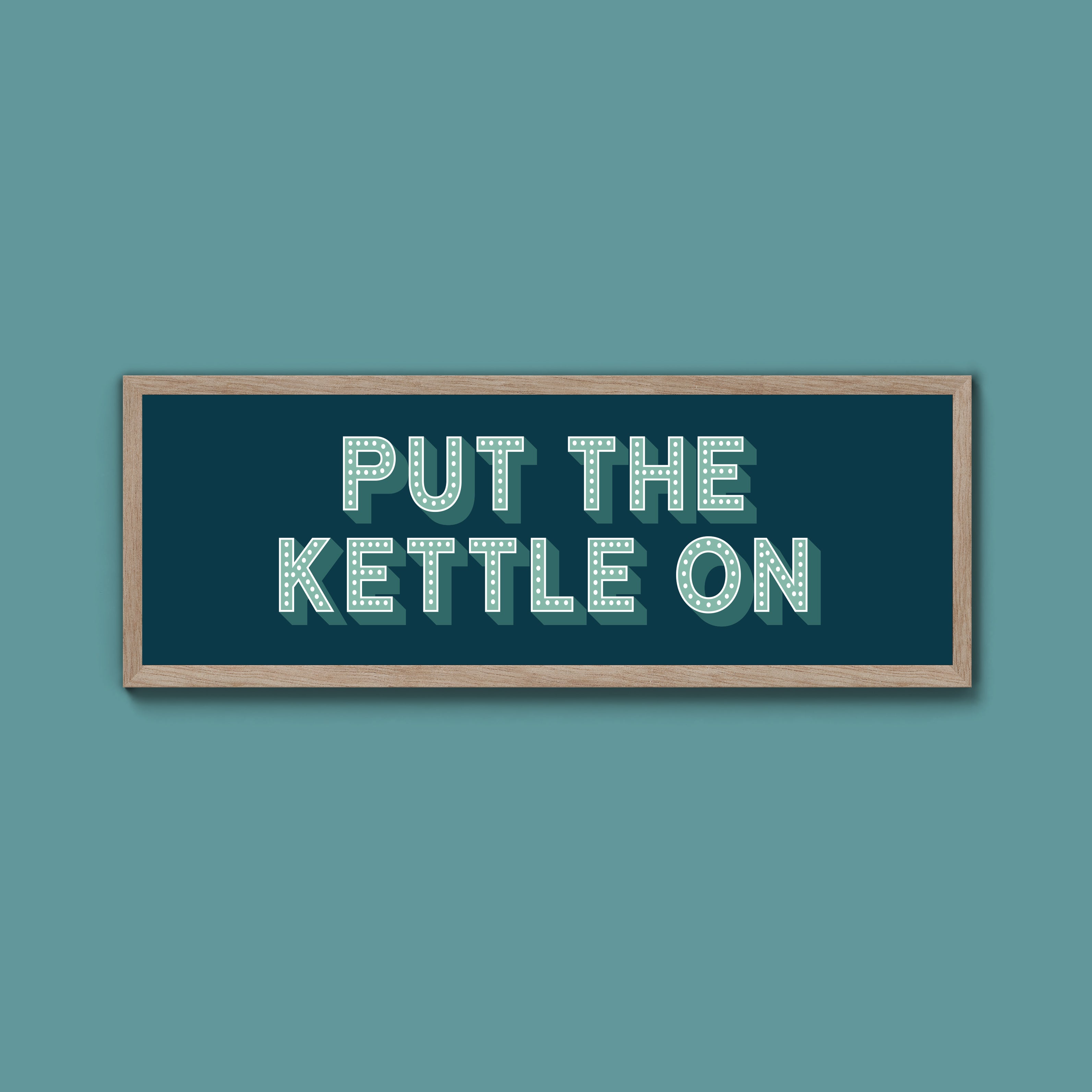 Put the Kettle On Framed Print (New Style)