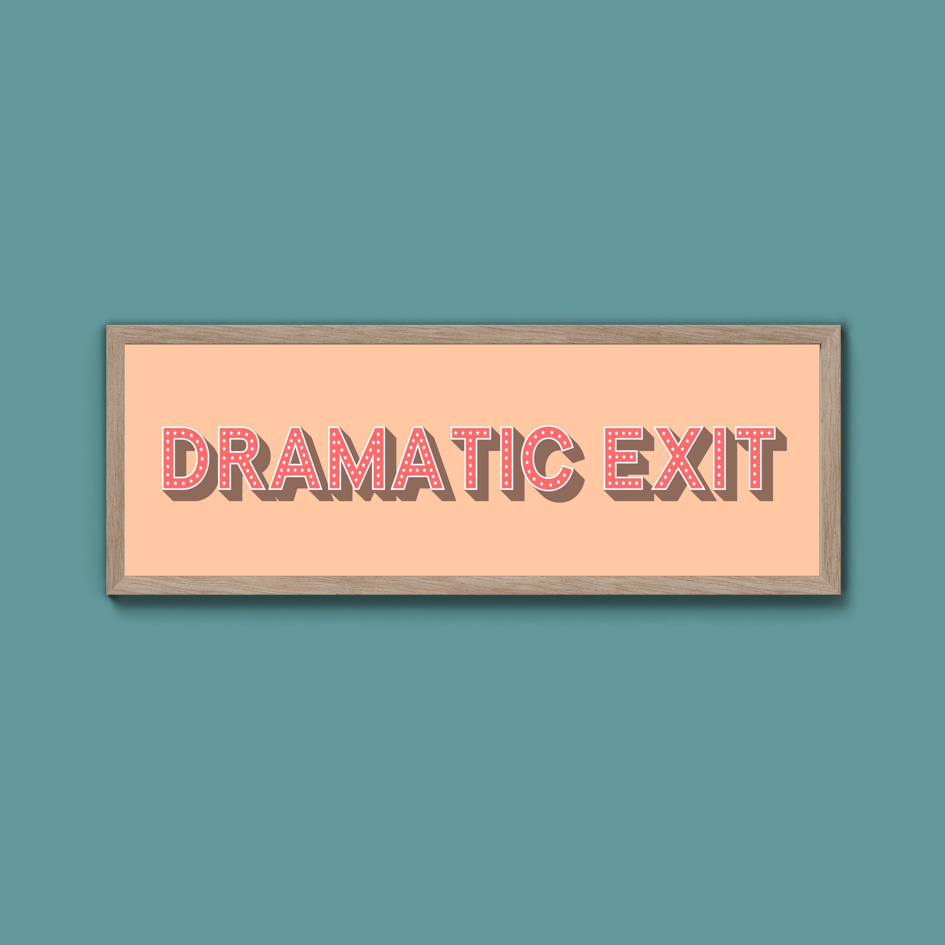 Dramatic Exit Framed Print