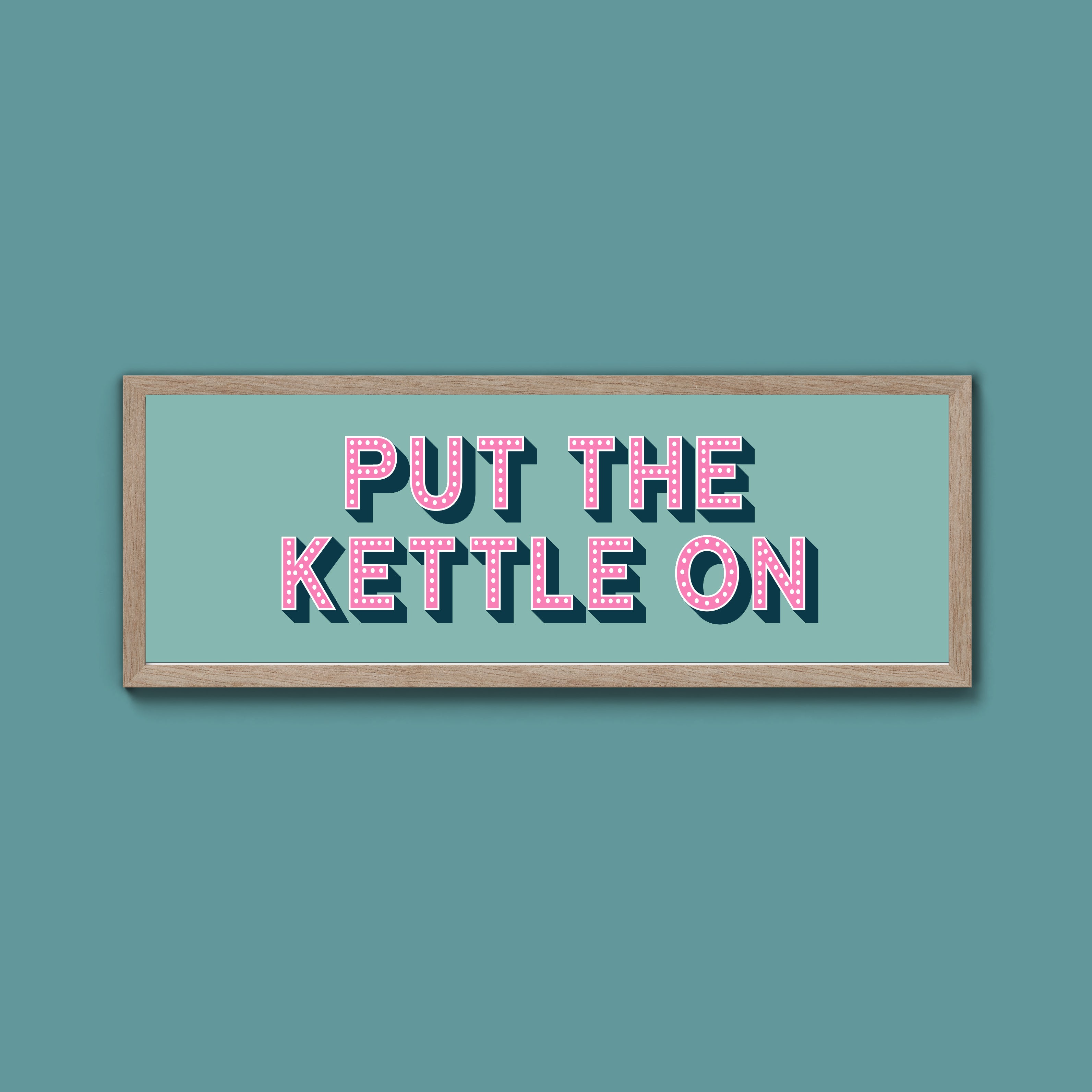 Put the Kettle On Framed Print (New Style)