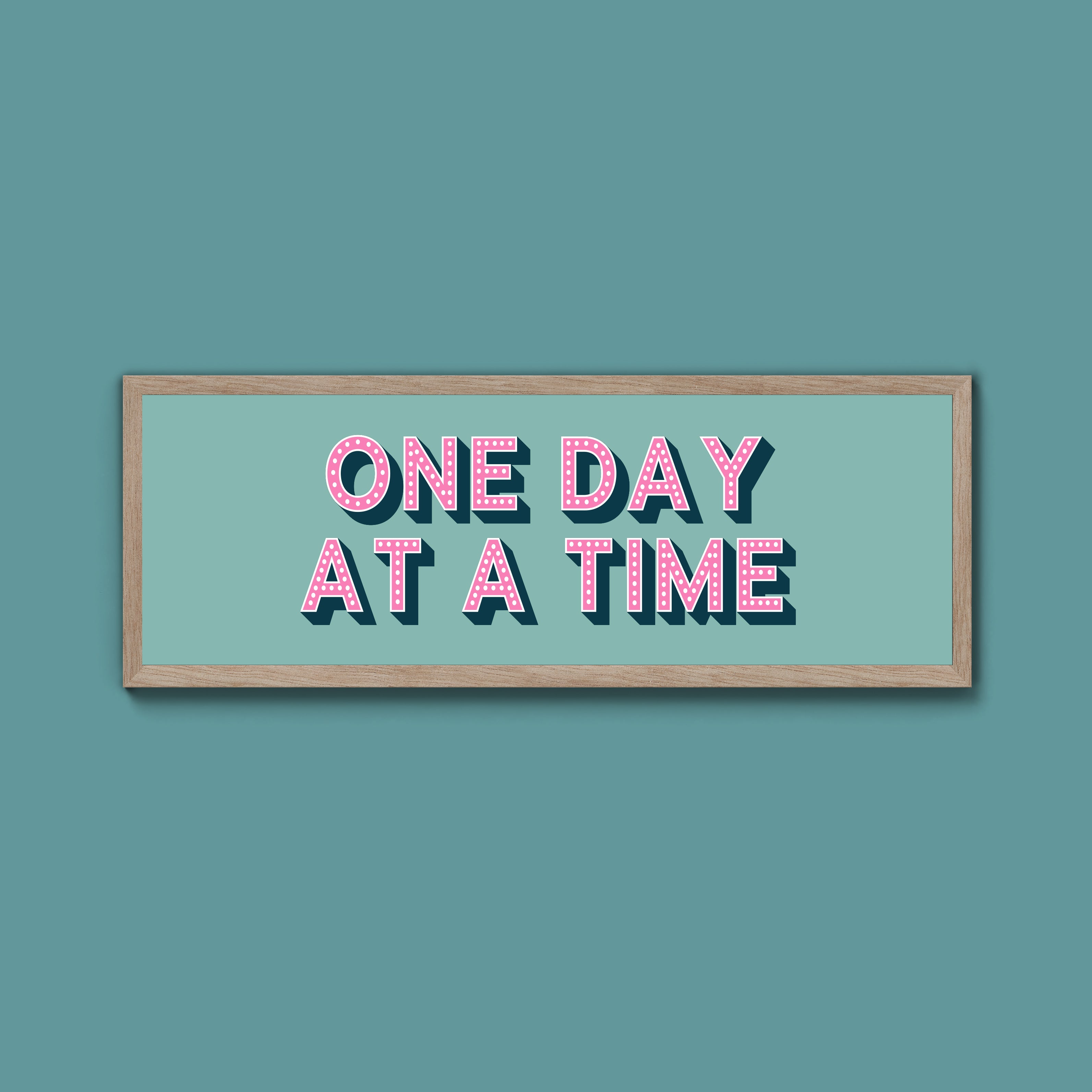 One Day At A Time Framed Print (New Style)