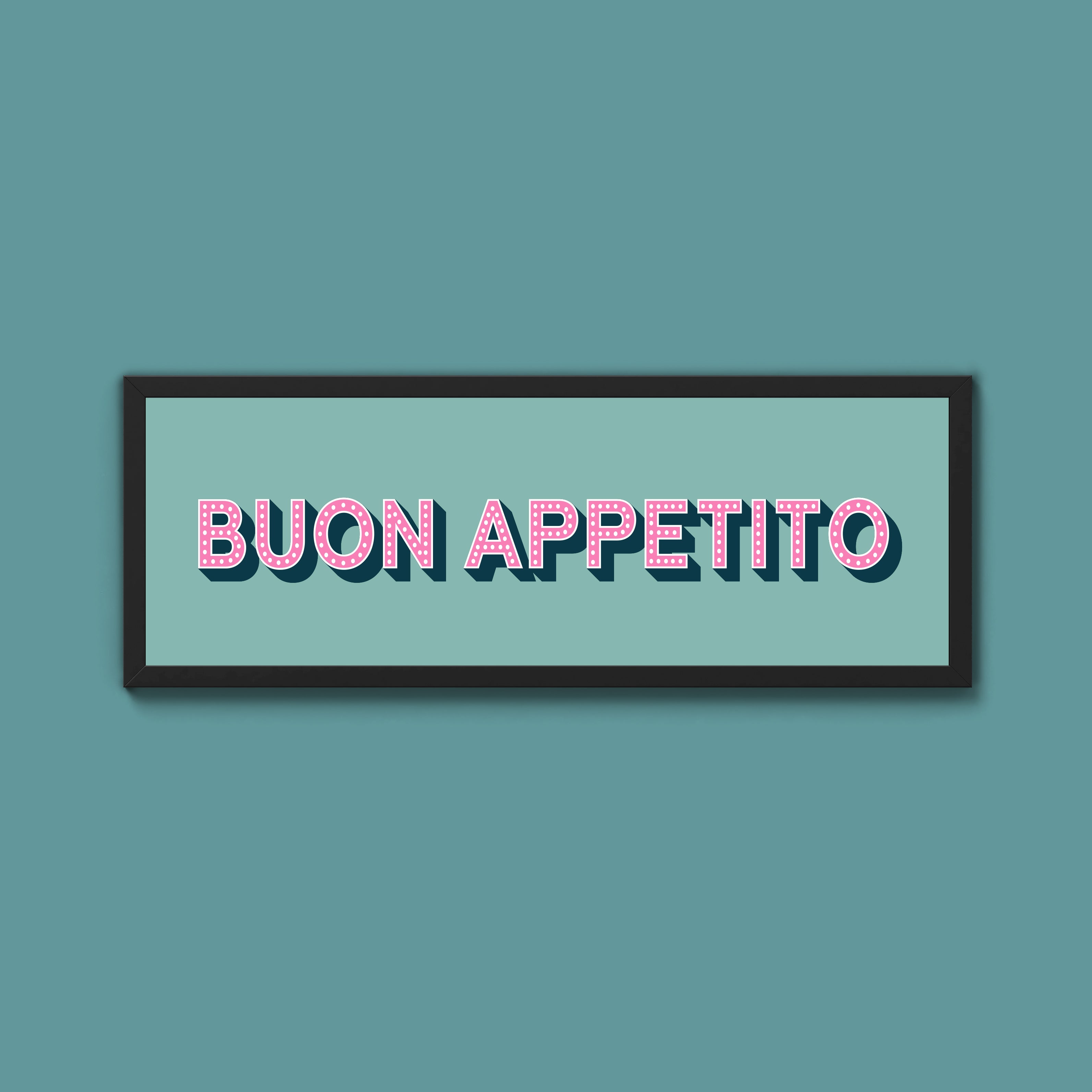 Buon Appetito Framed Print (New Style)