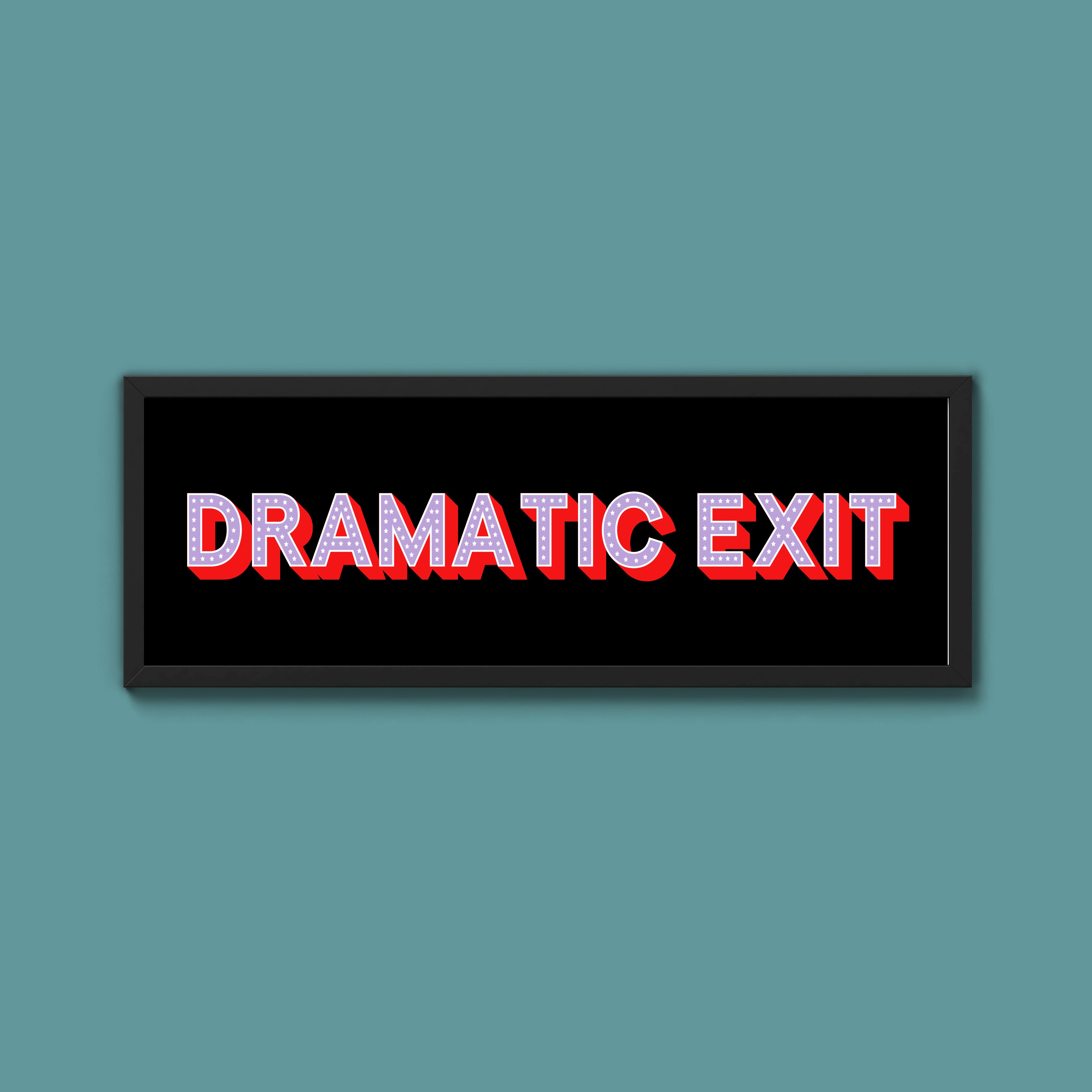 Dramatic Exit Framed Print
