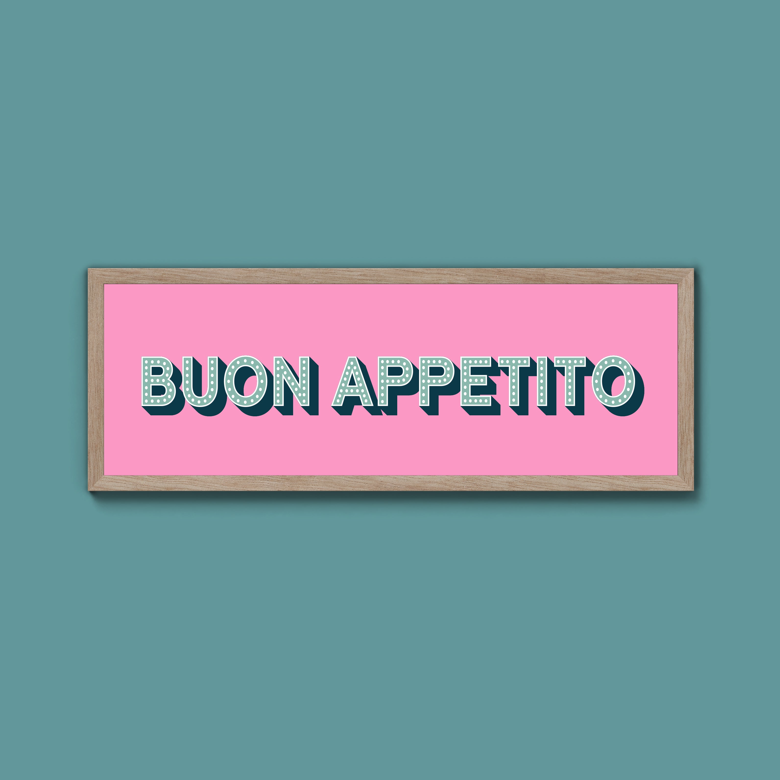 Buon Appetito Framed Print (New Style)