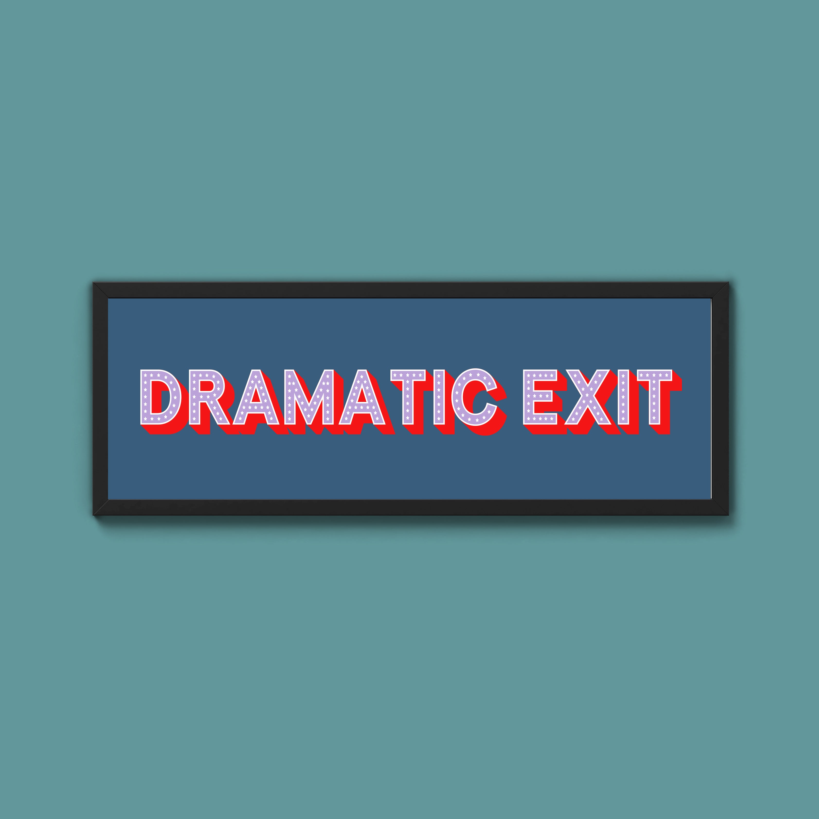 Dramatic Exit Framed Print
