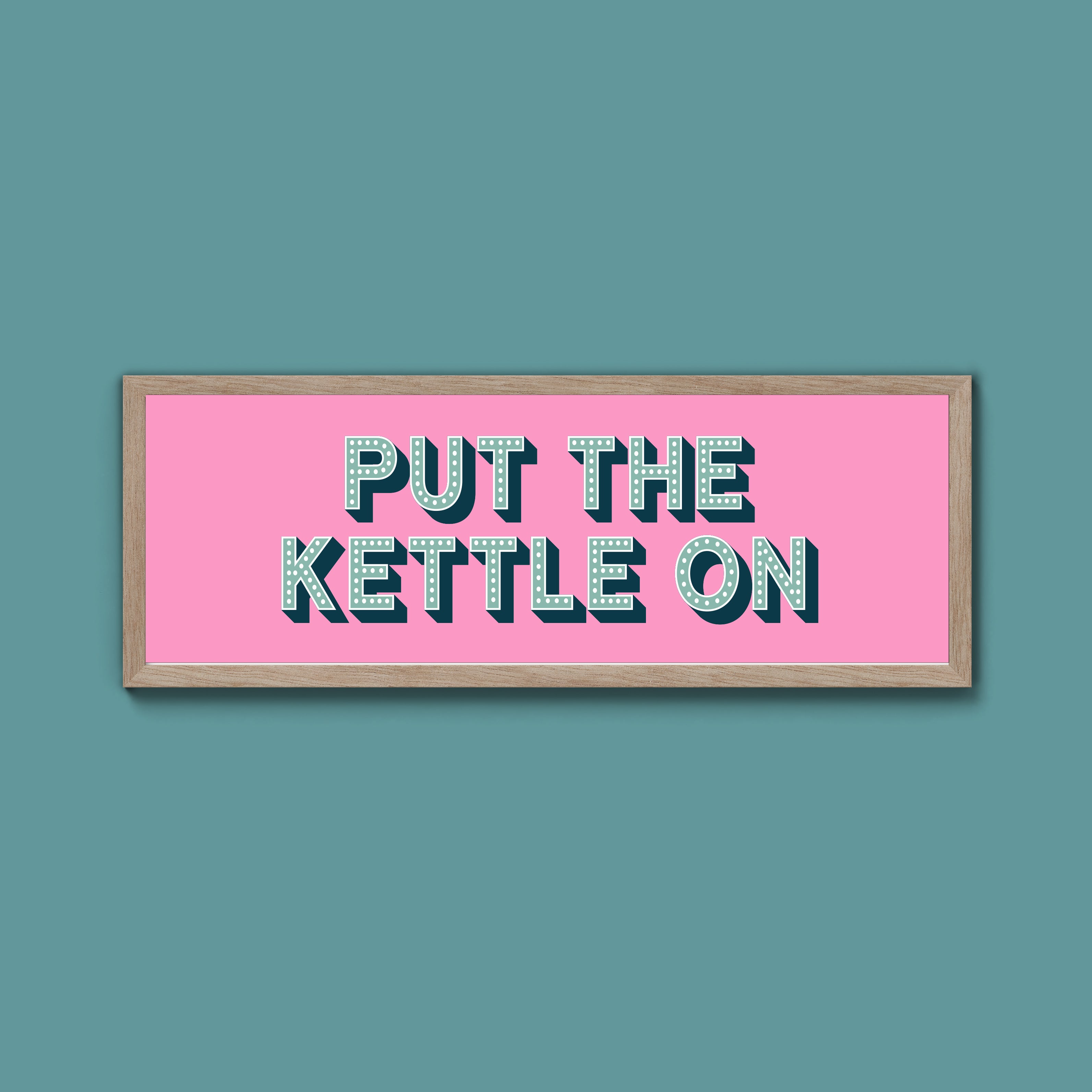 Put the Kettle On Framed Print (New Style)