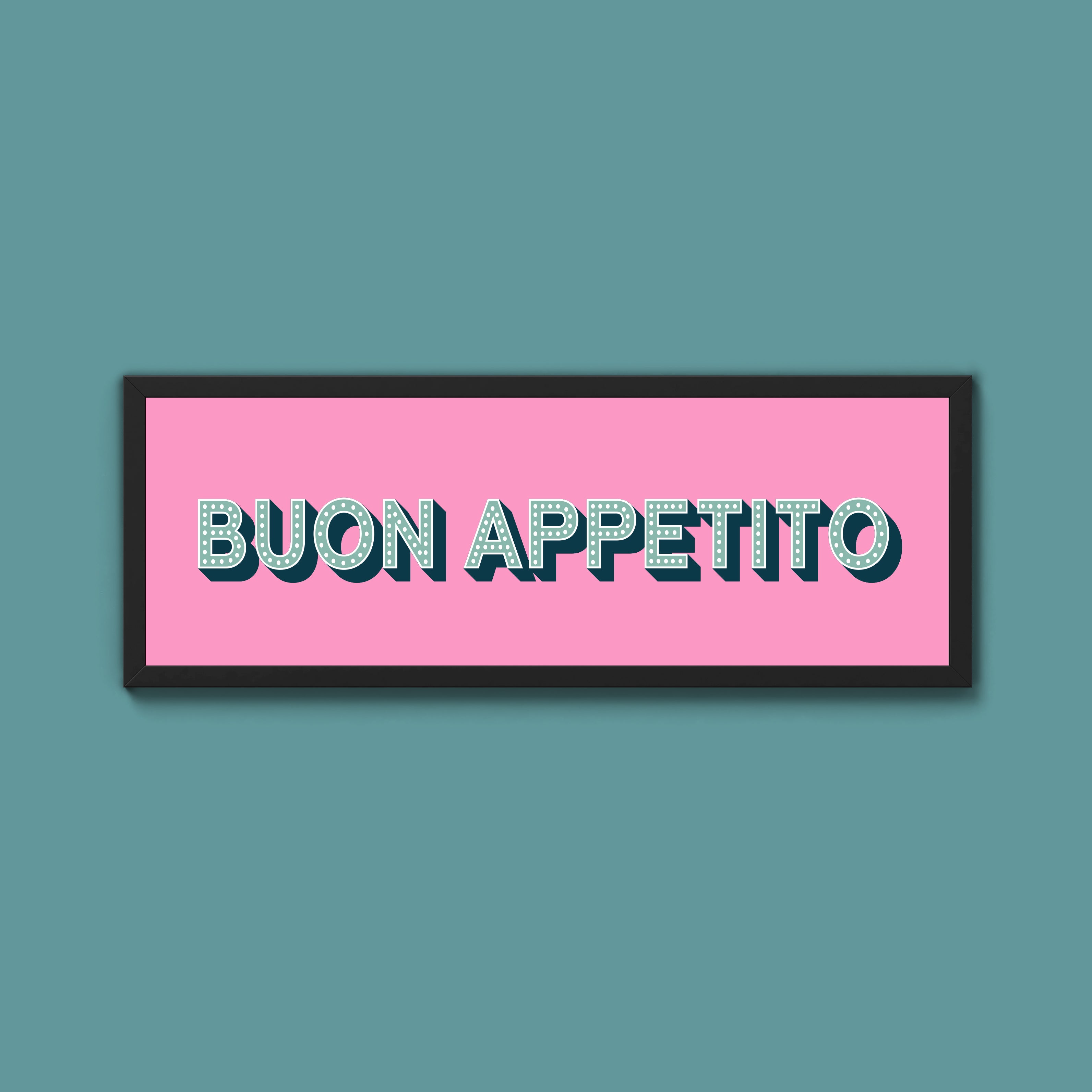 Buon Appetito Framed Print (New Style)