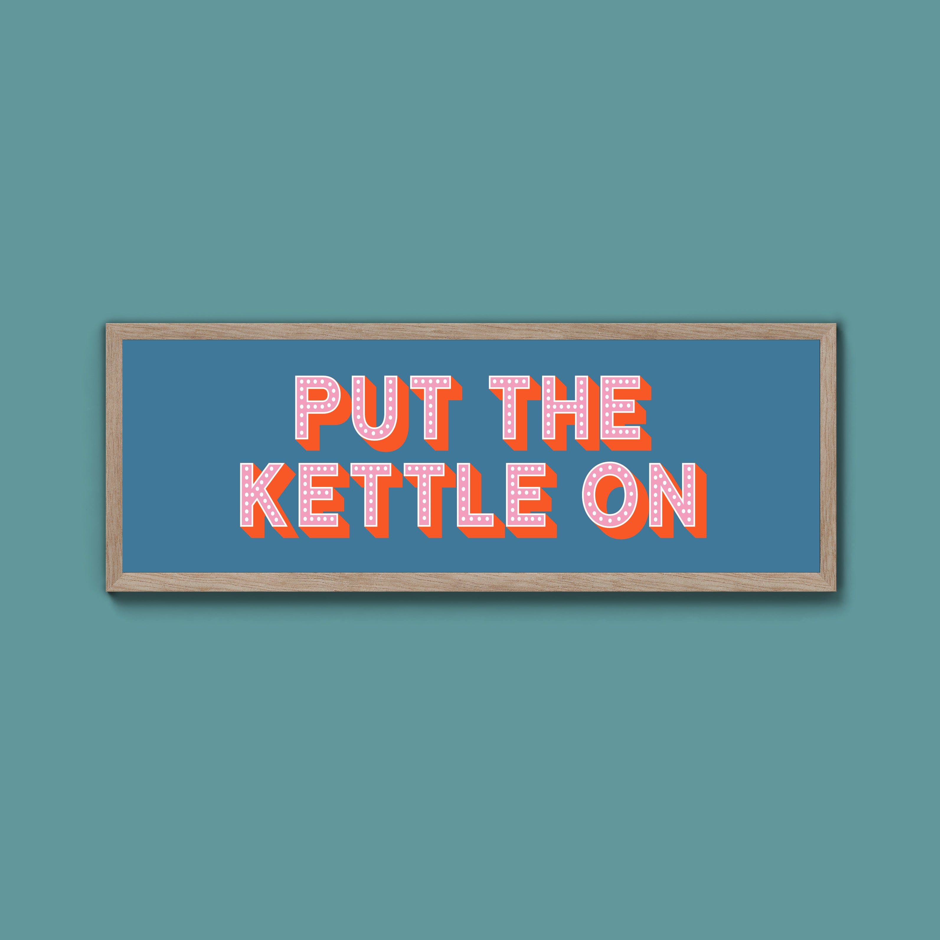 Put the Kettle On Framed Print (New Style)