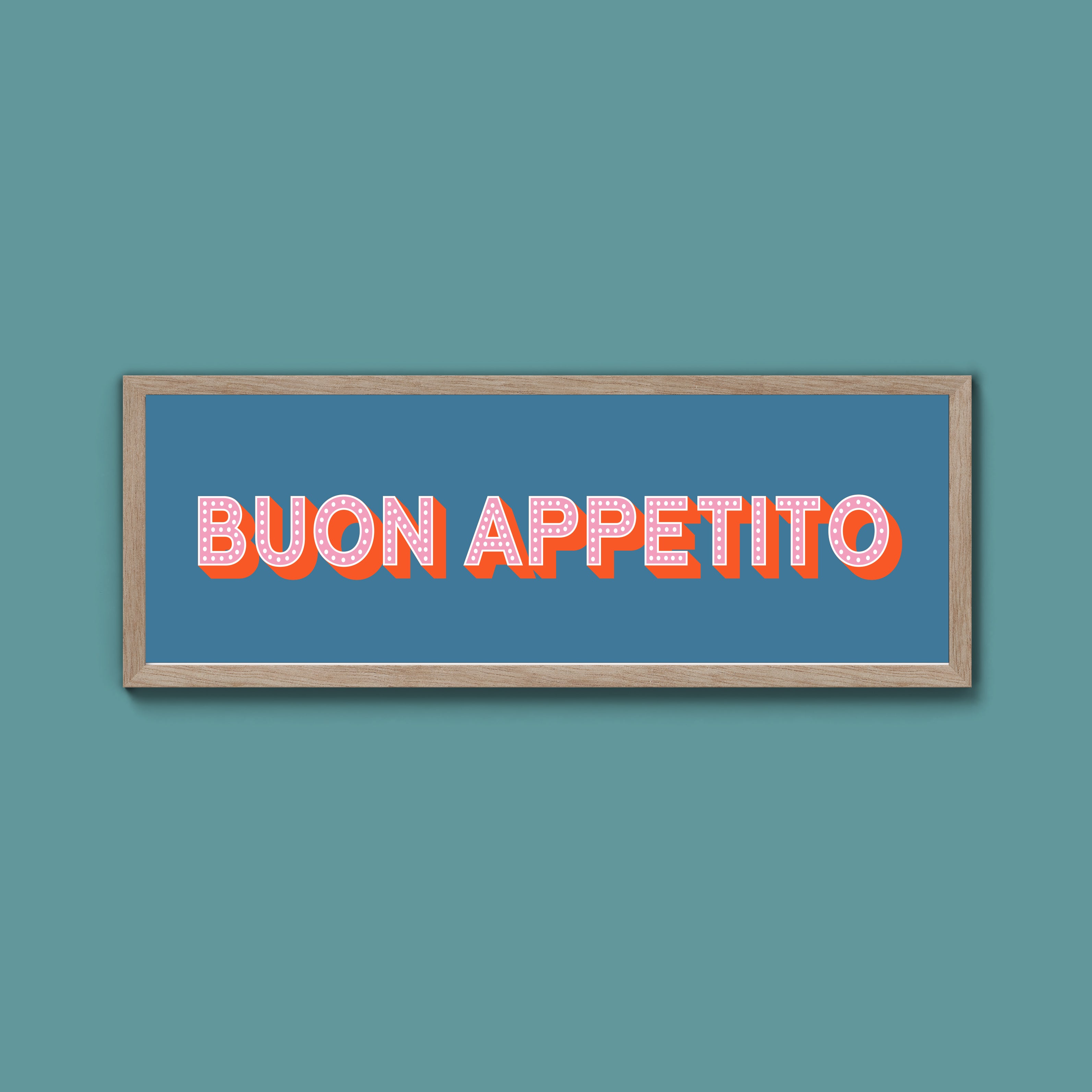 Buon Appetito Framed Print (New Style)