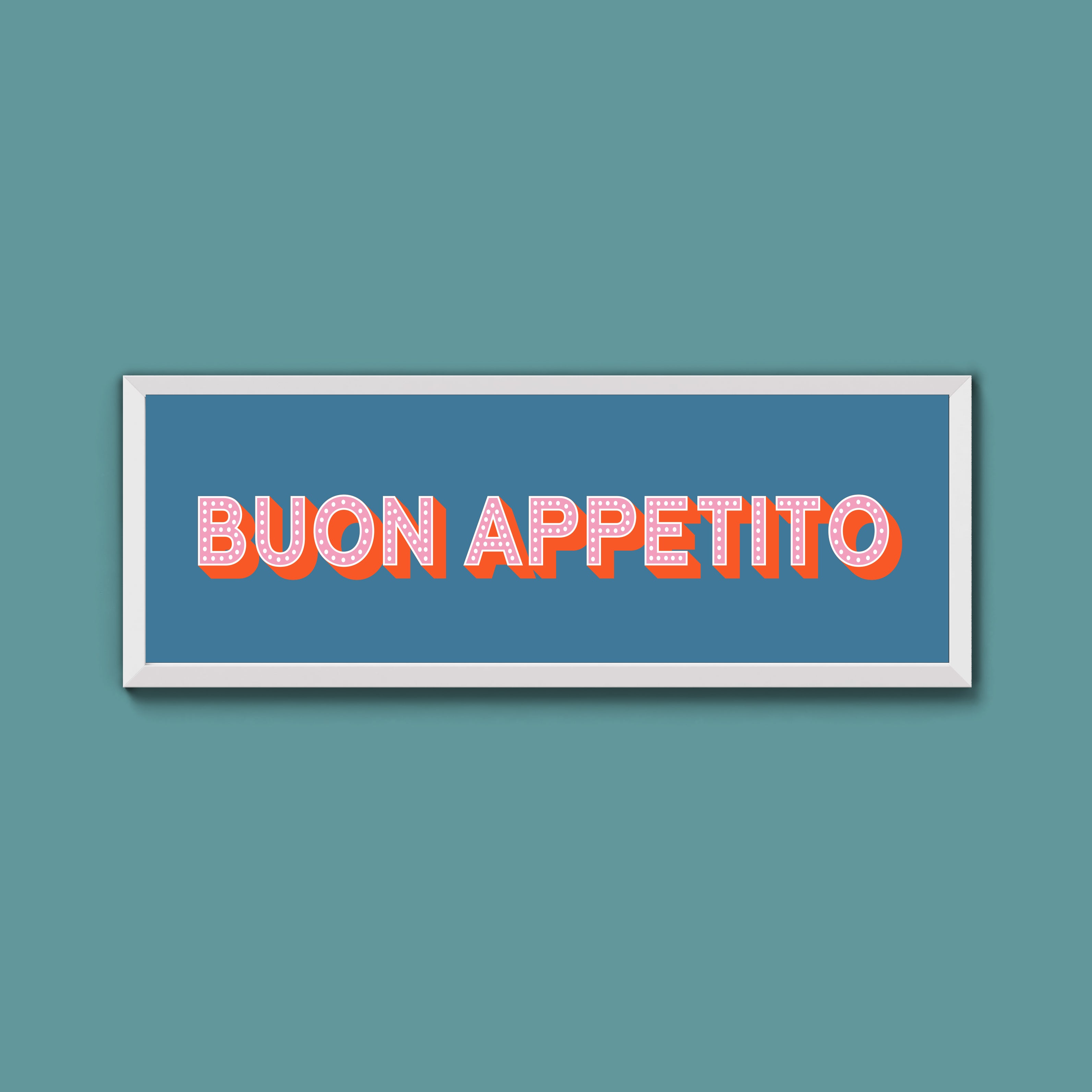 Buon Appetito Framed Print (New Style)