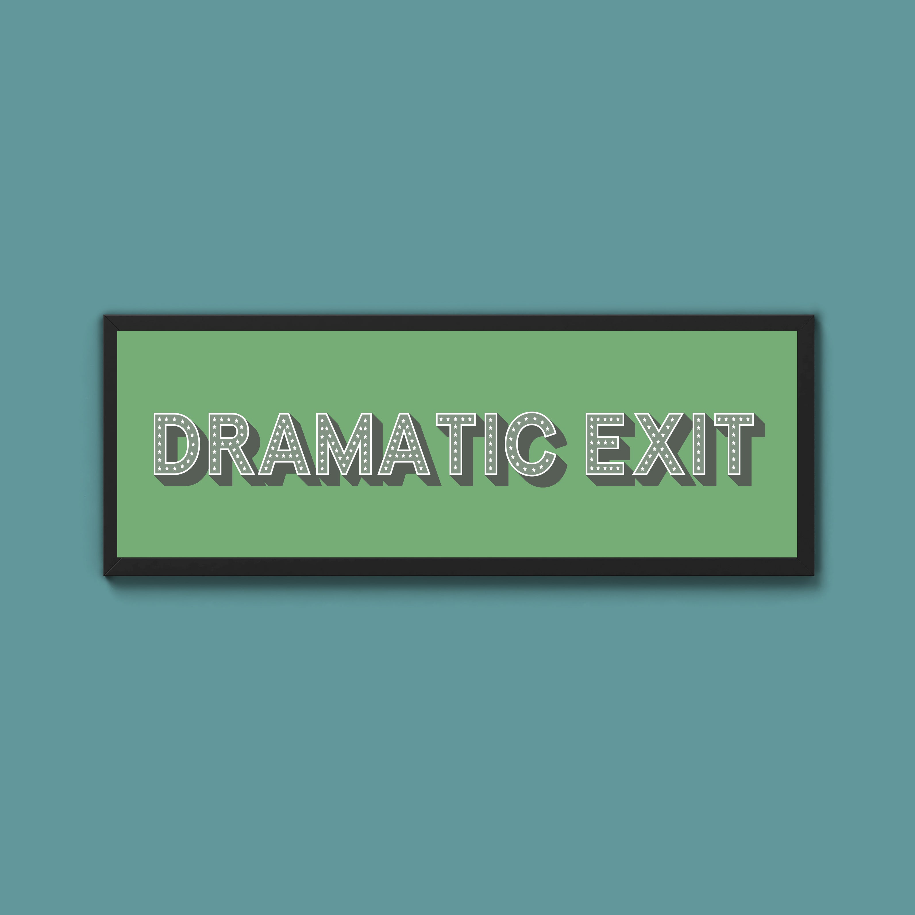 Dramatic Exit Framed Print