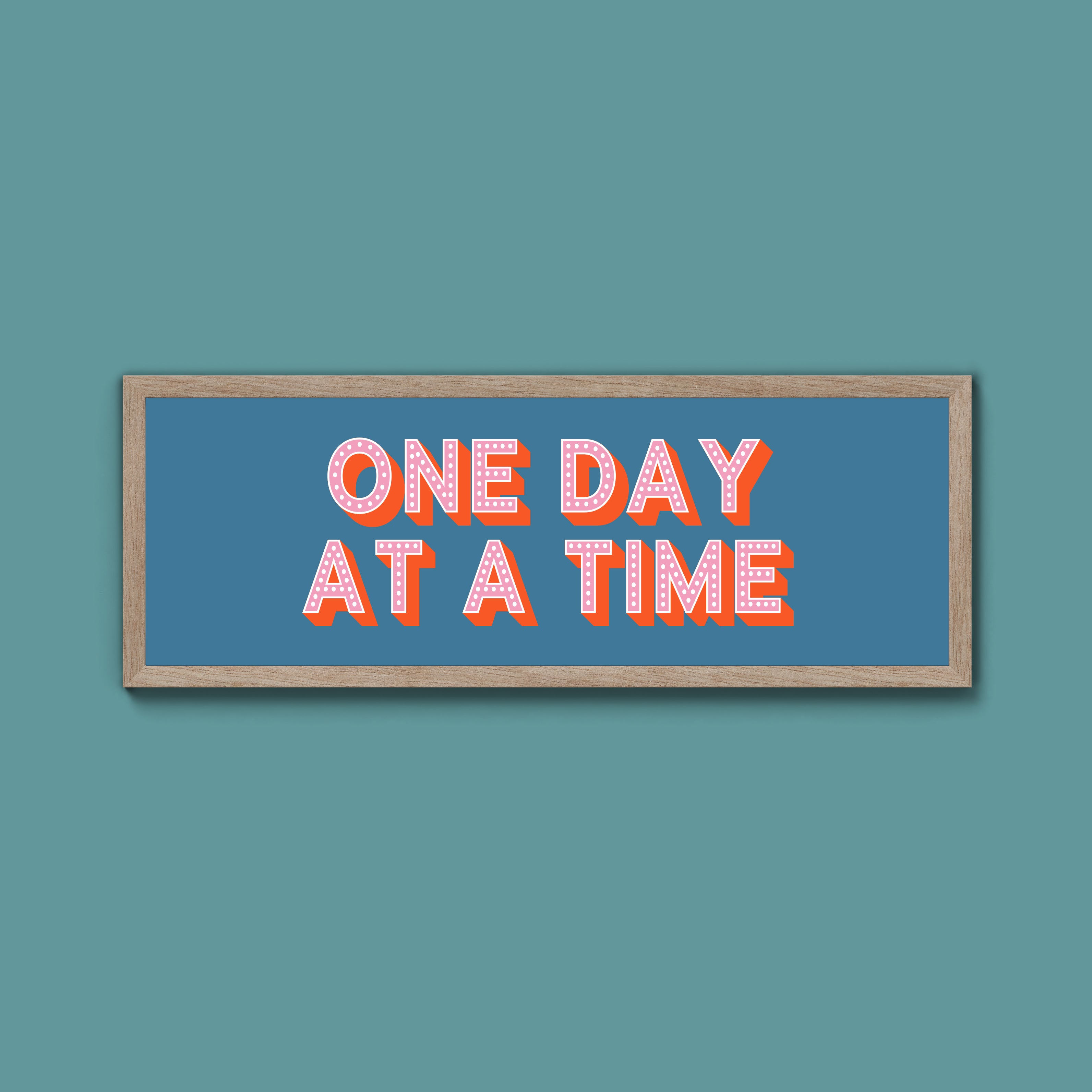 One Day At A Time Framed Print (New Style)