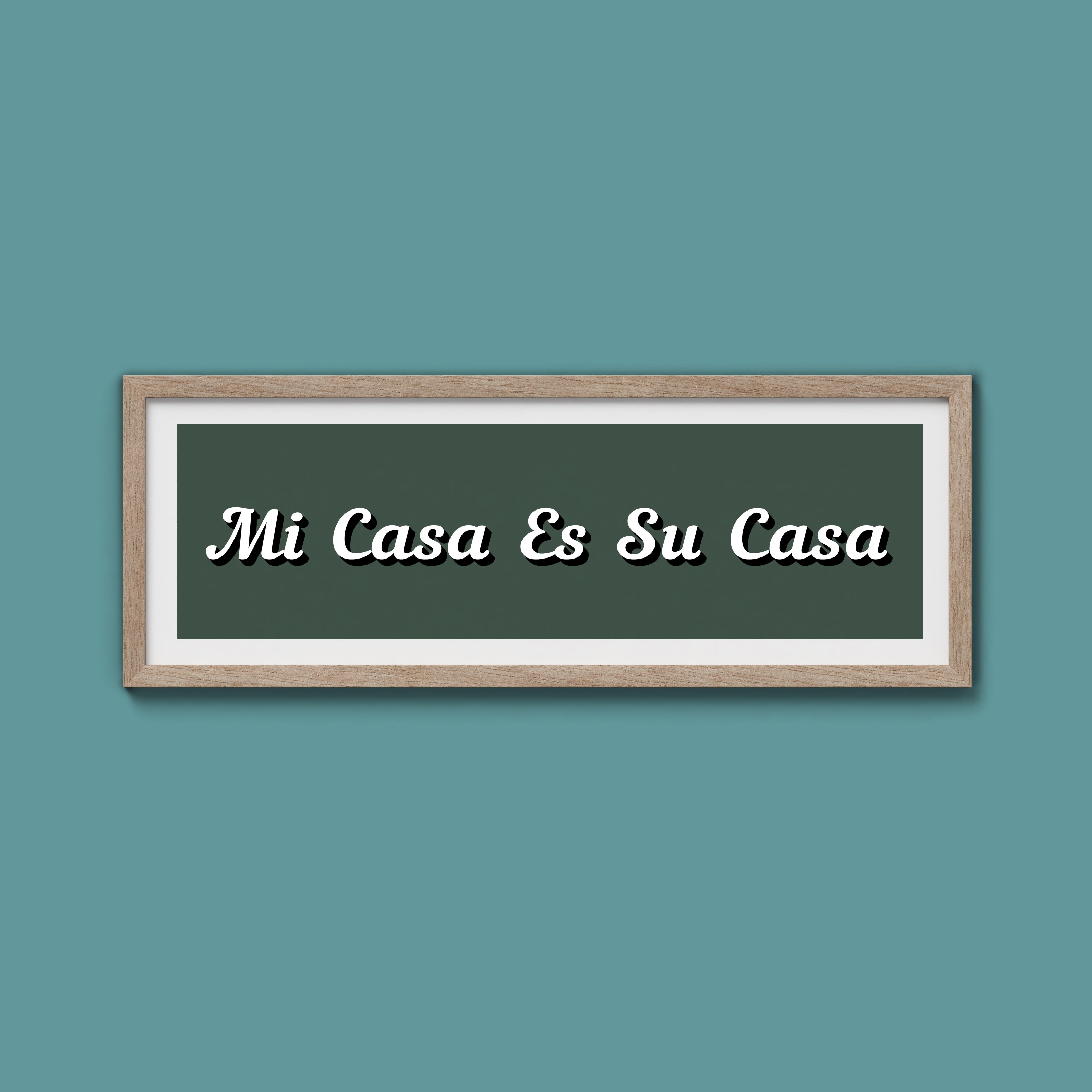 Mi Casa Es Su Casa Framed Print