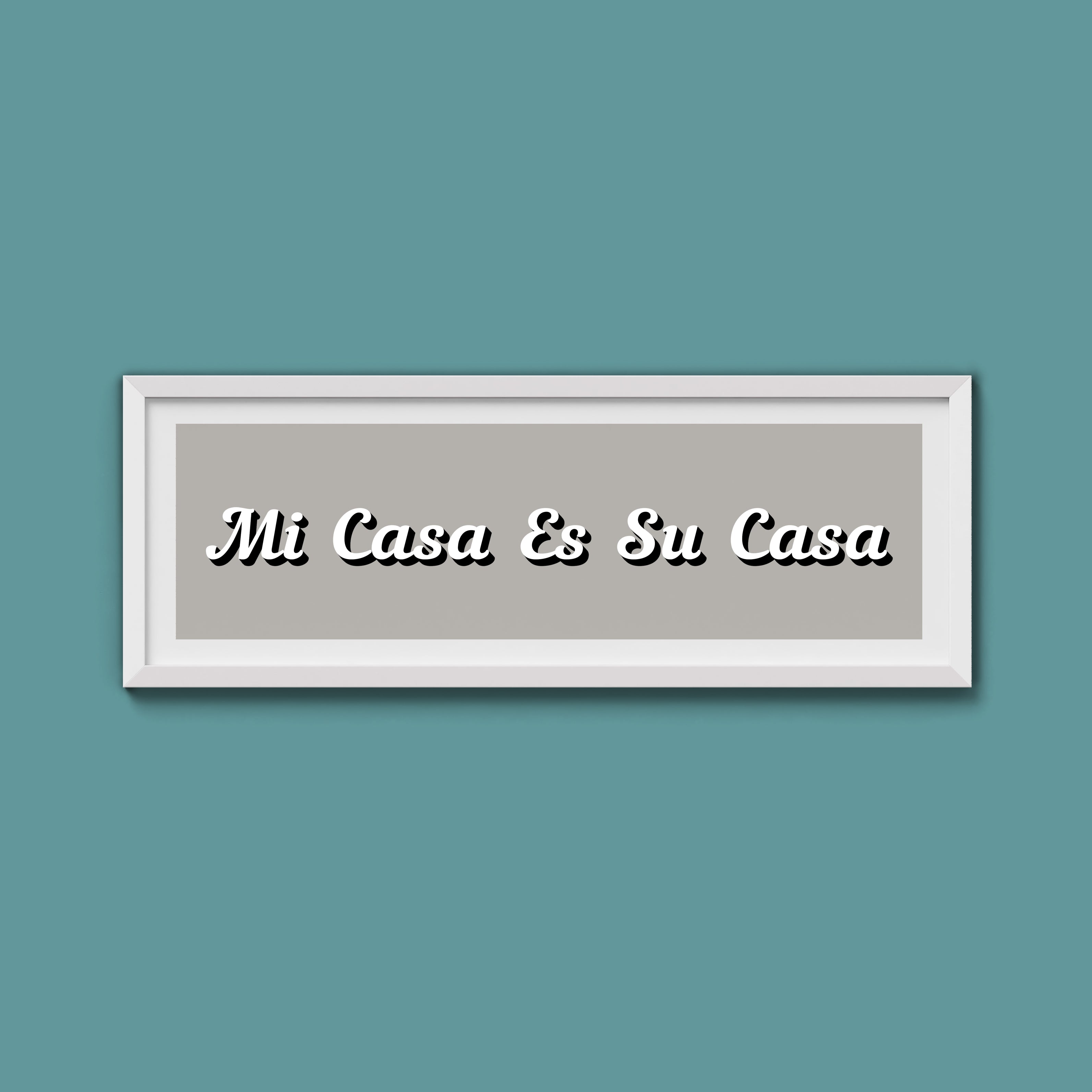 Mi Casa Es Su Casa Framed Print