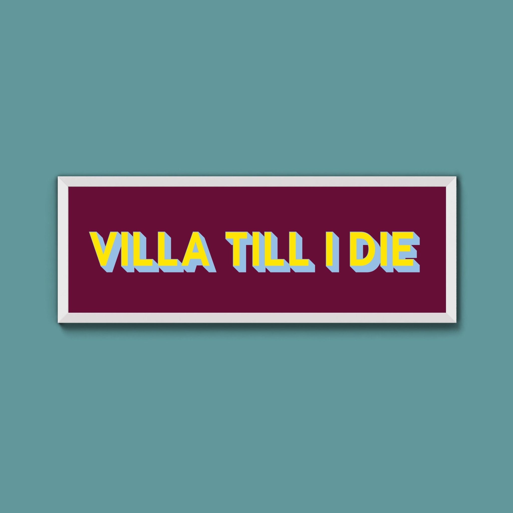 Aston Villa FC Framed Print (New Style) - Above The Door