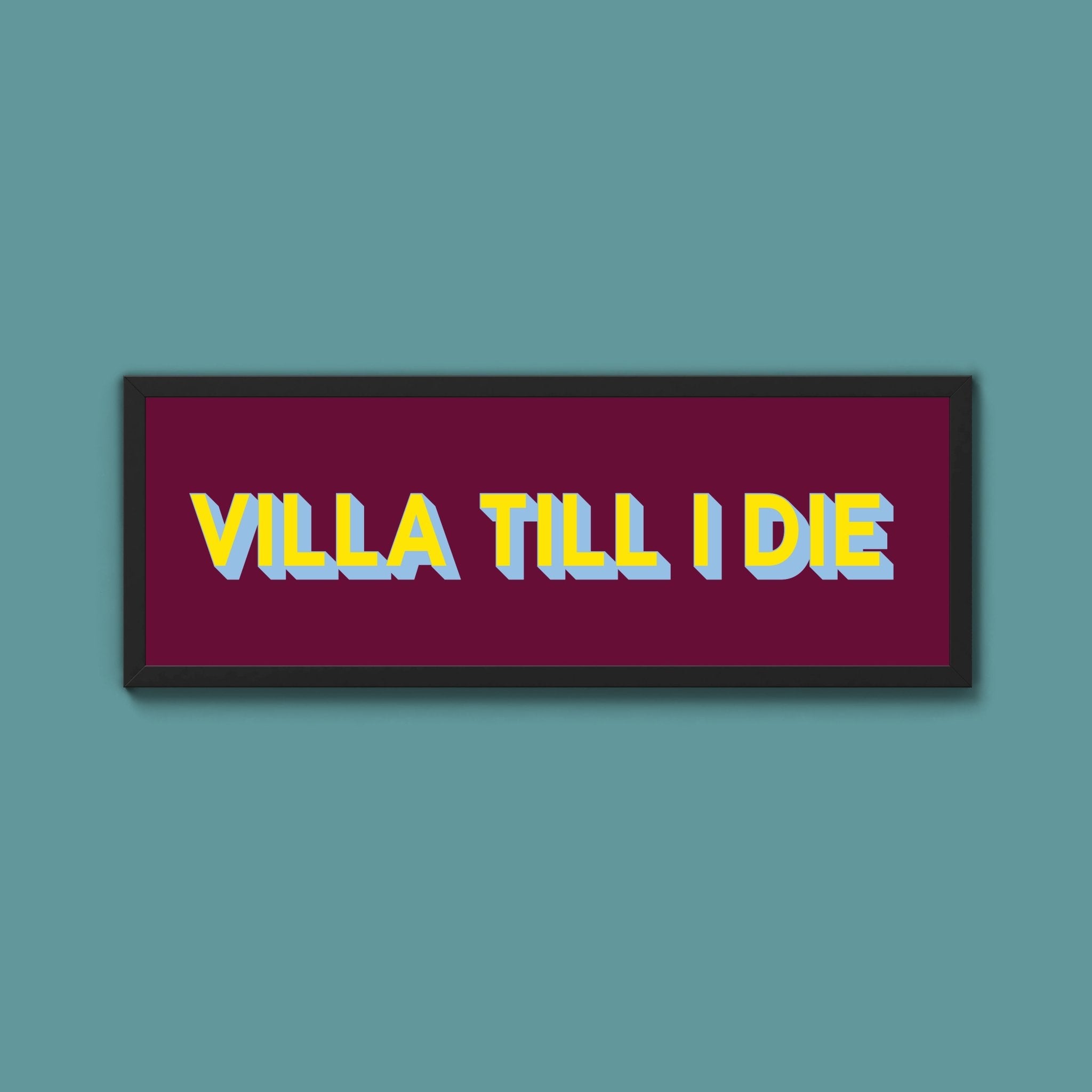 Aston Villa FC Framed Print (New Style) - Above The Door