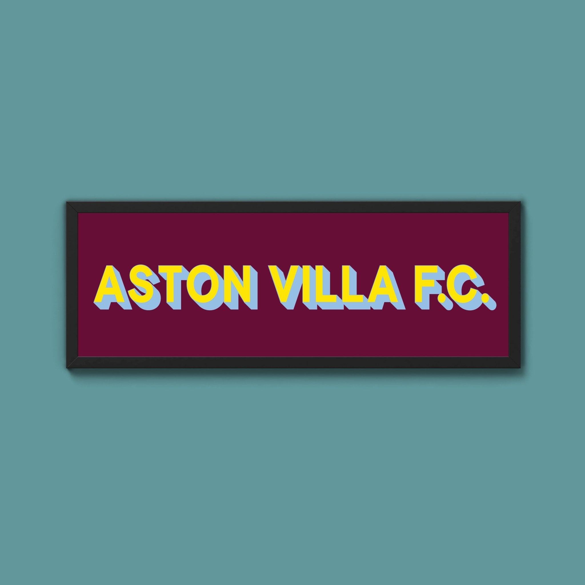 Aston Villa FC Framed Print (New Style) - Above The Door