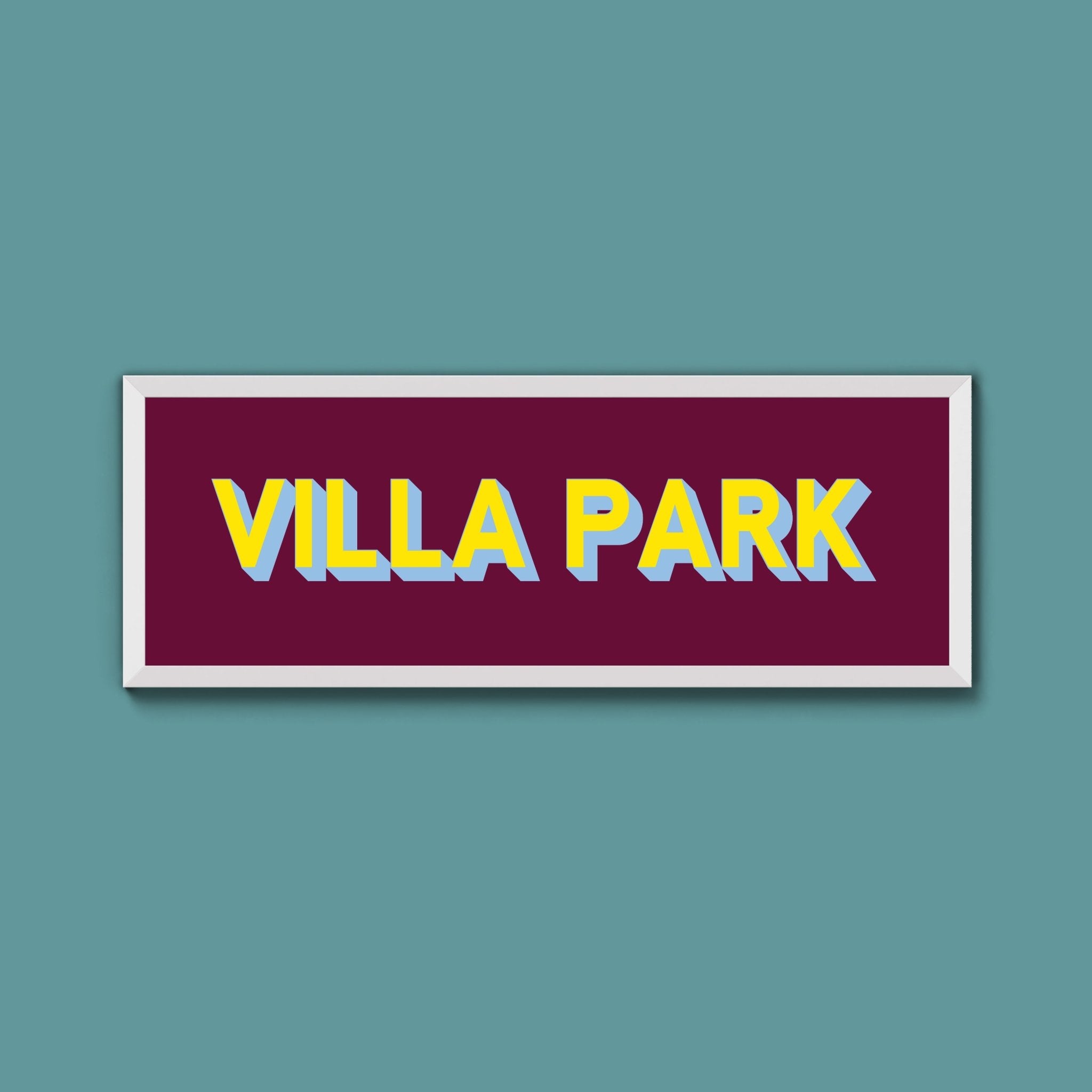 Aston Villa FC Framed Print (New Style) - Above The Door