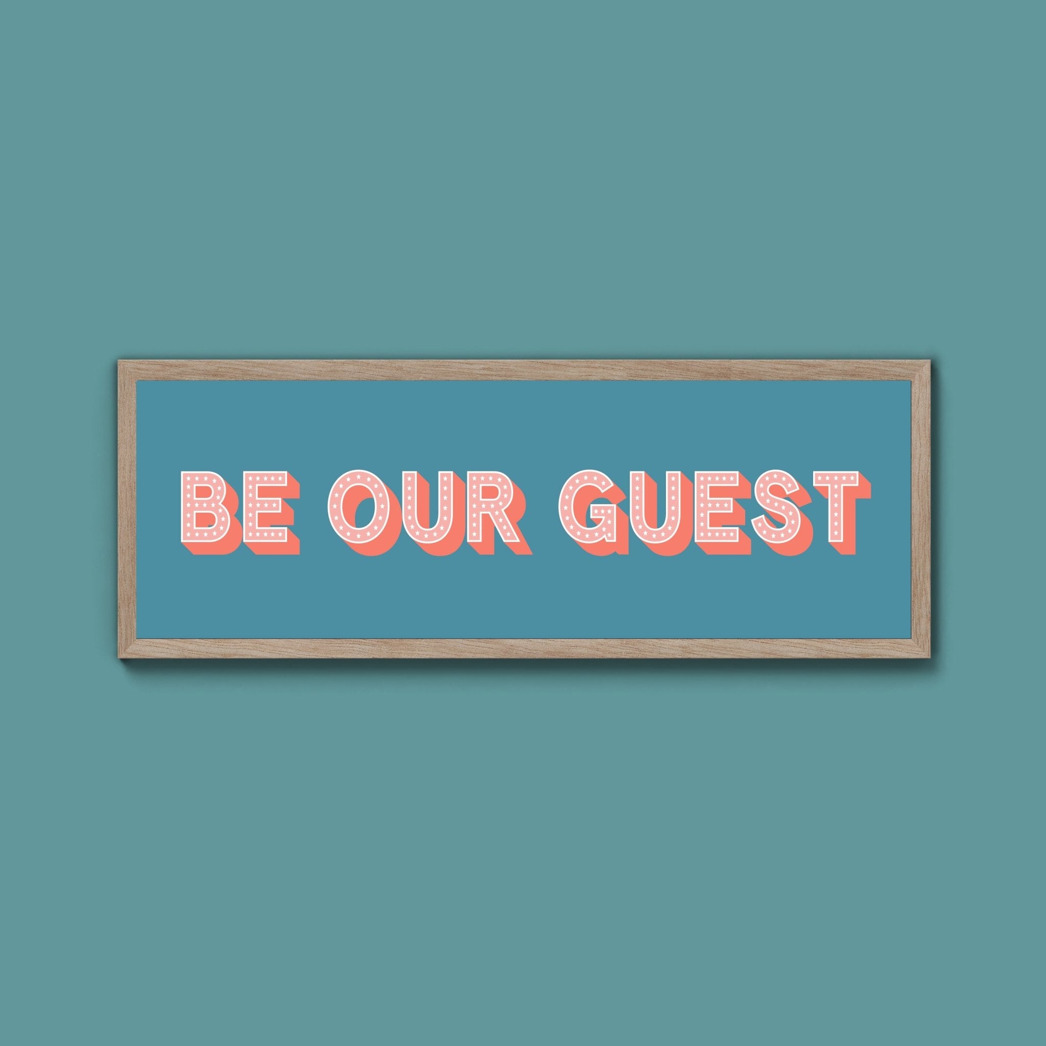 Be Our Guest Framed Print (New Style) - Above The Door