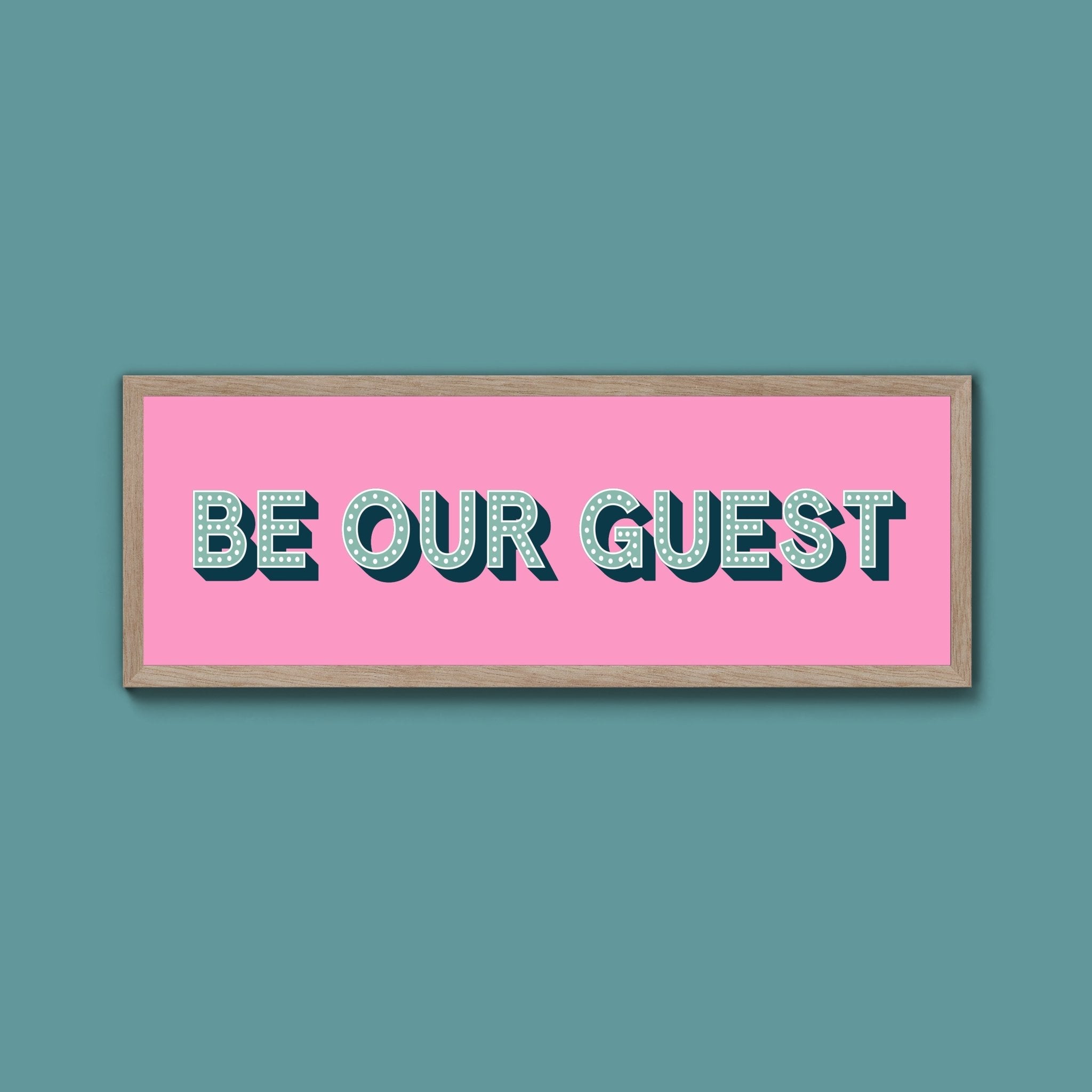 Be Our Guest Framed Print (New Style) - Above The Door