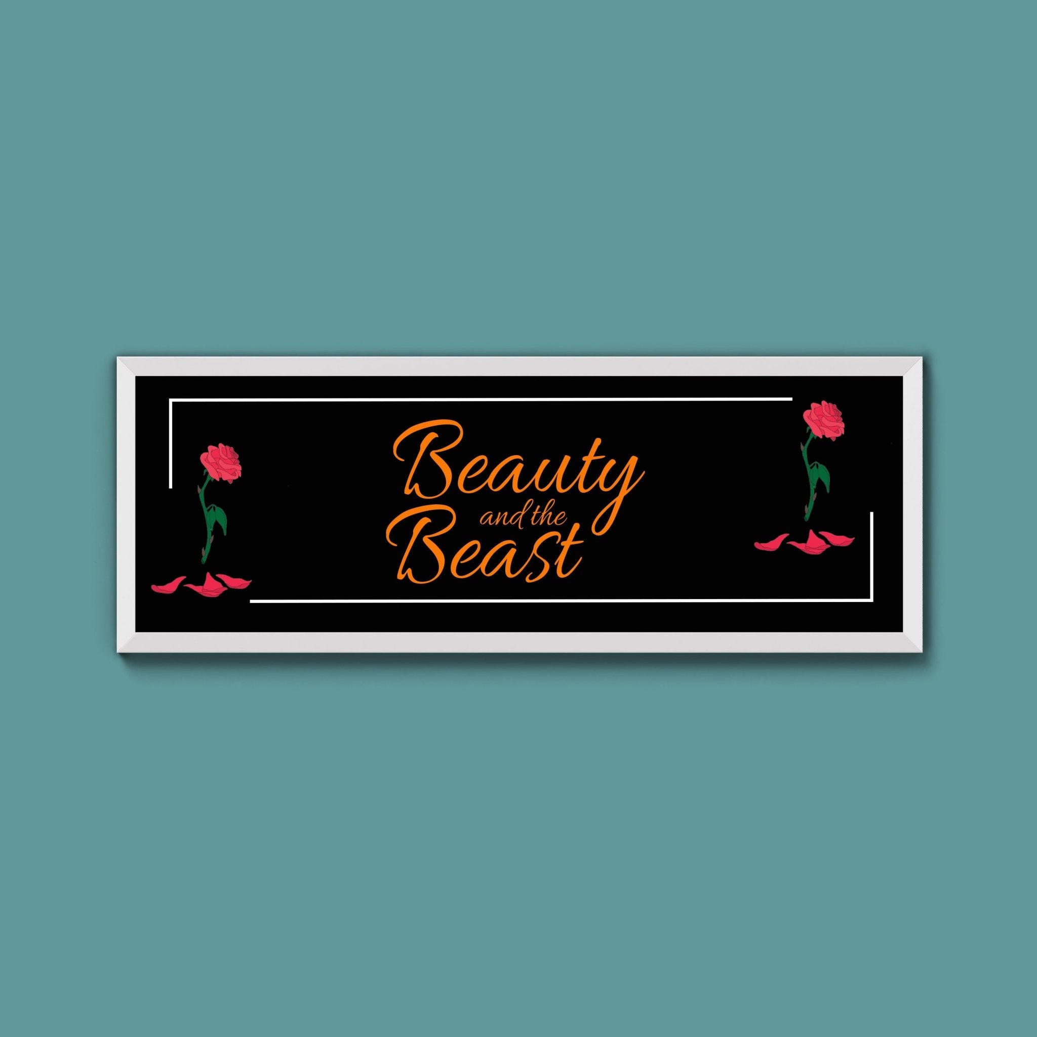 Beauty And The Beast Framed Print (New Style) - Above The Door