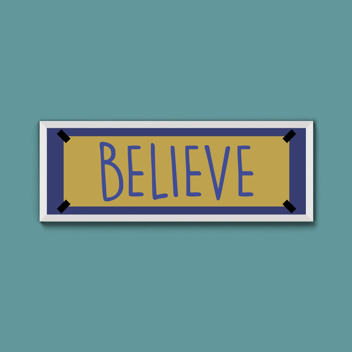Believe Framed Print - Above The Door