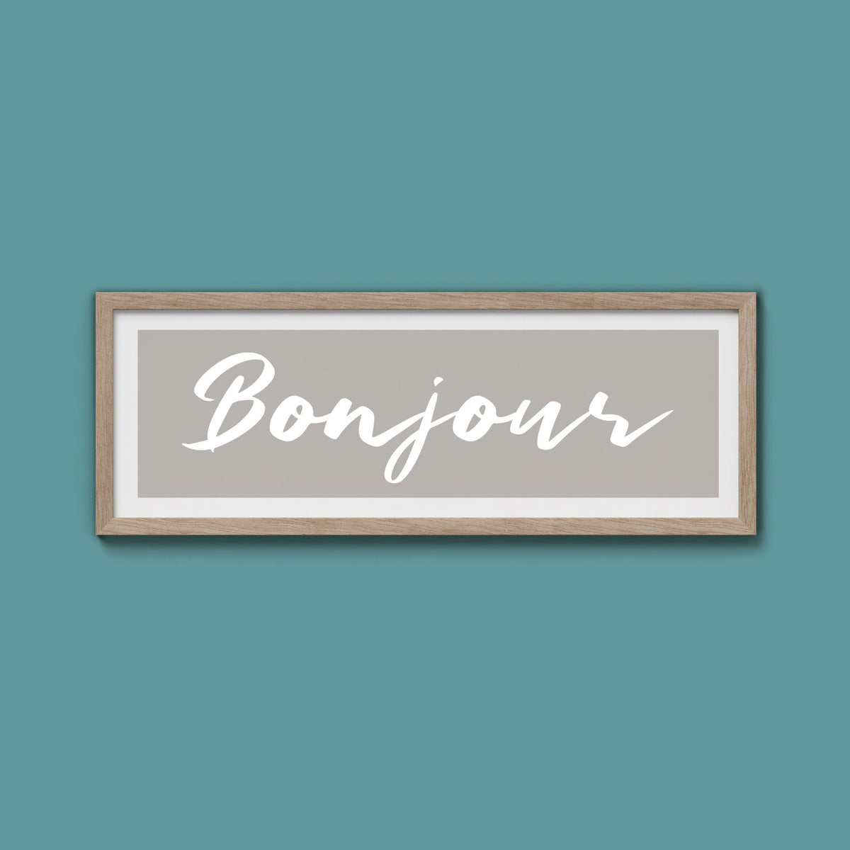 Bonjour Framed Print - Above The Door