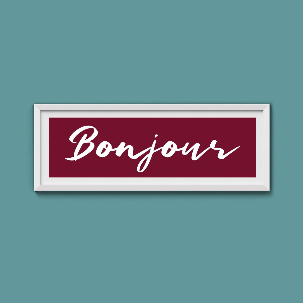 Bonjour Framed Print - Above The Door