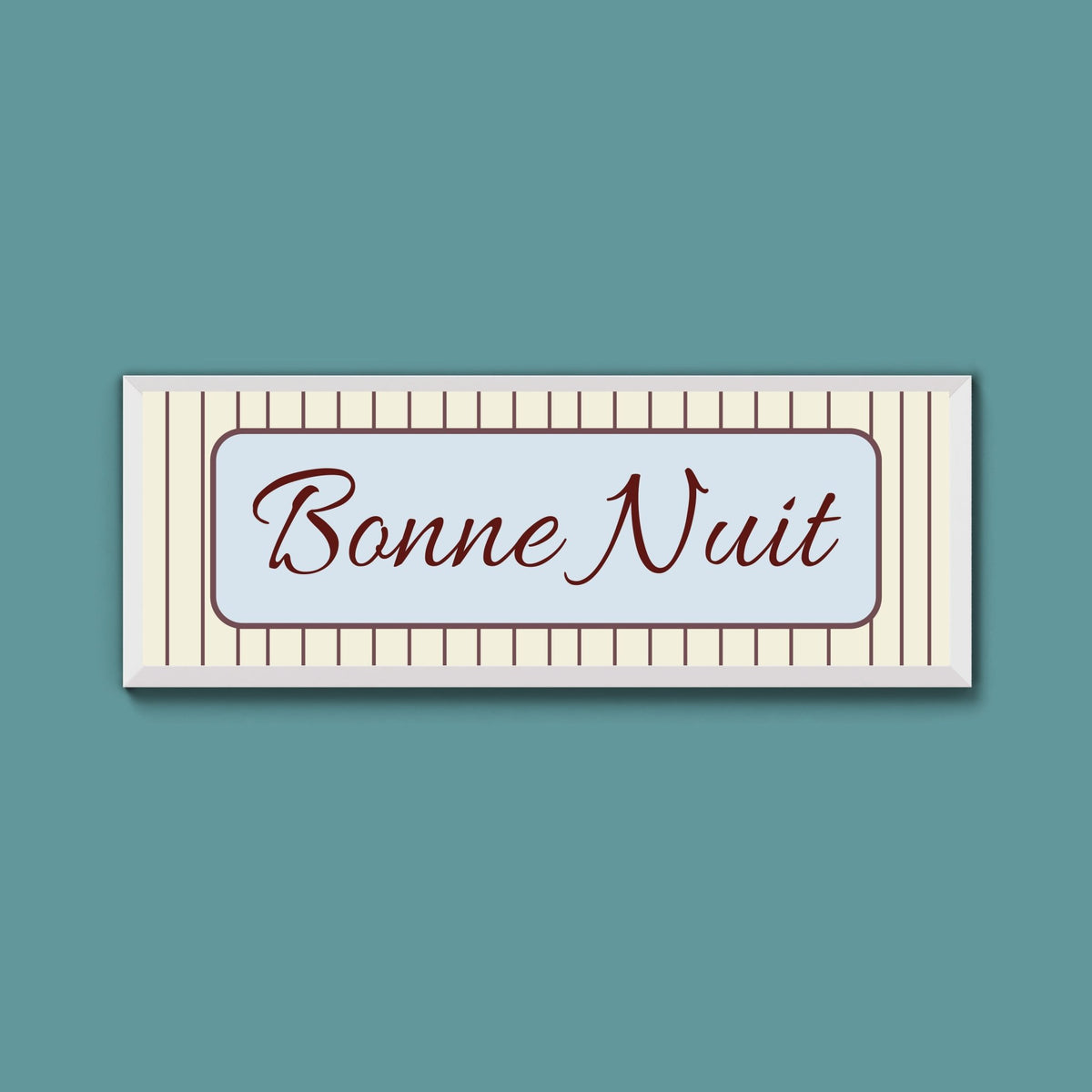 Bonne Nuit Framed Print - Above The Door