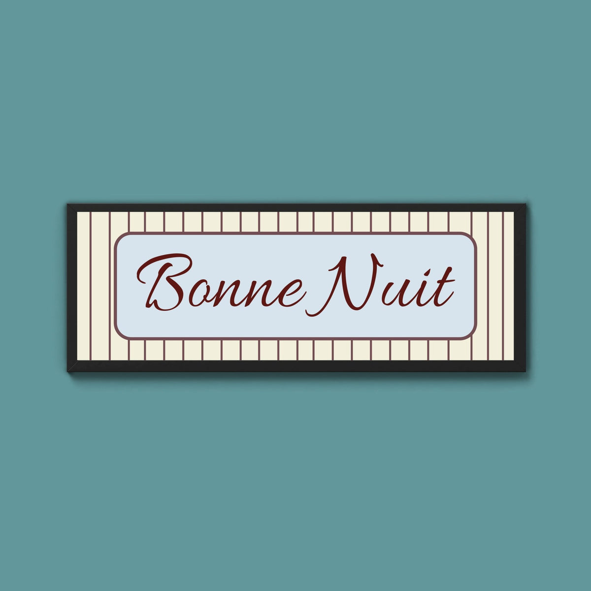 Bonne Nuit Framed Print - Above The Door