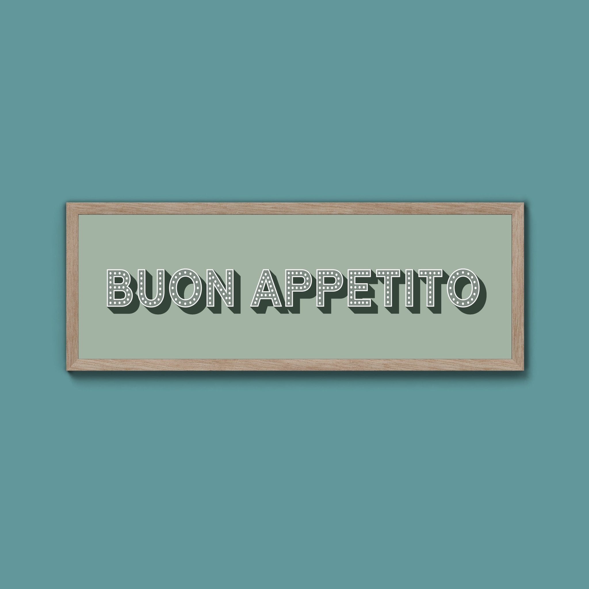 Buon Appetito Framed Print (New Style) - Above The Door